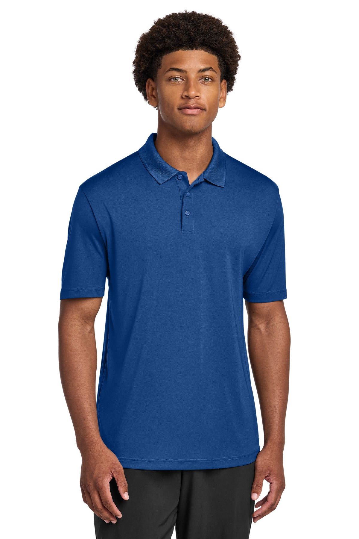 Custom logo Sport-Tek® PosiCharge® Re-Compete Polo ST725 in True Royal