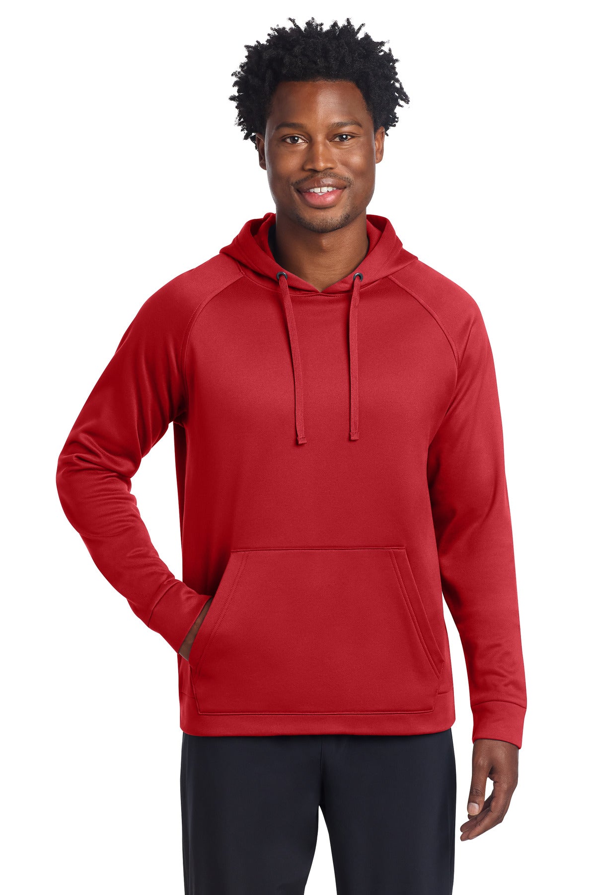 Custom logo Sport-Tek® Re-Compete Fleece Pullover Hoodie ST730 in True Red
