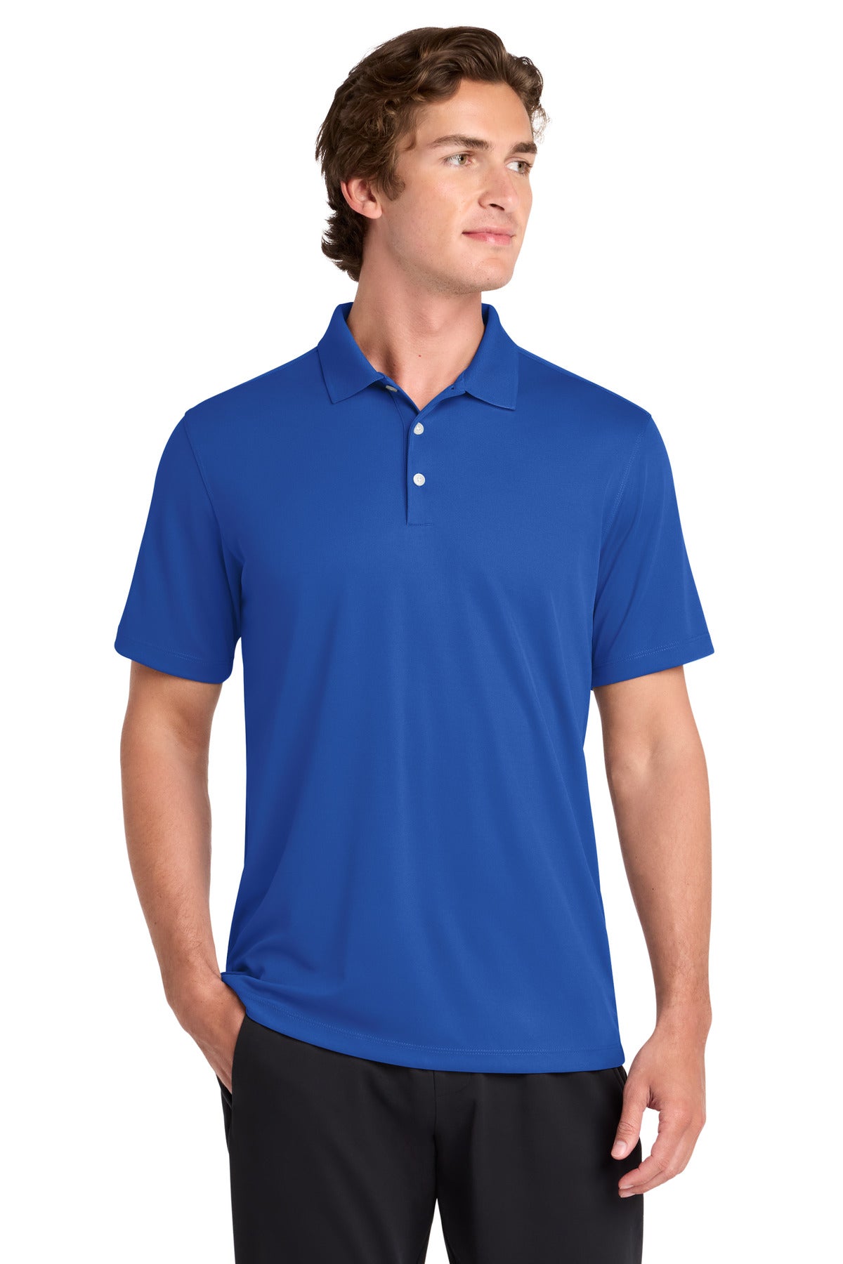 Custom logo Sport-Tek® UV Micropique Polo ST740 in True Royal