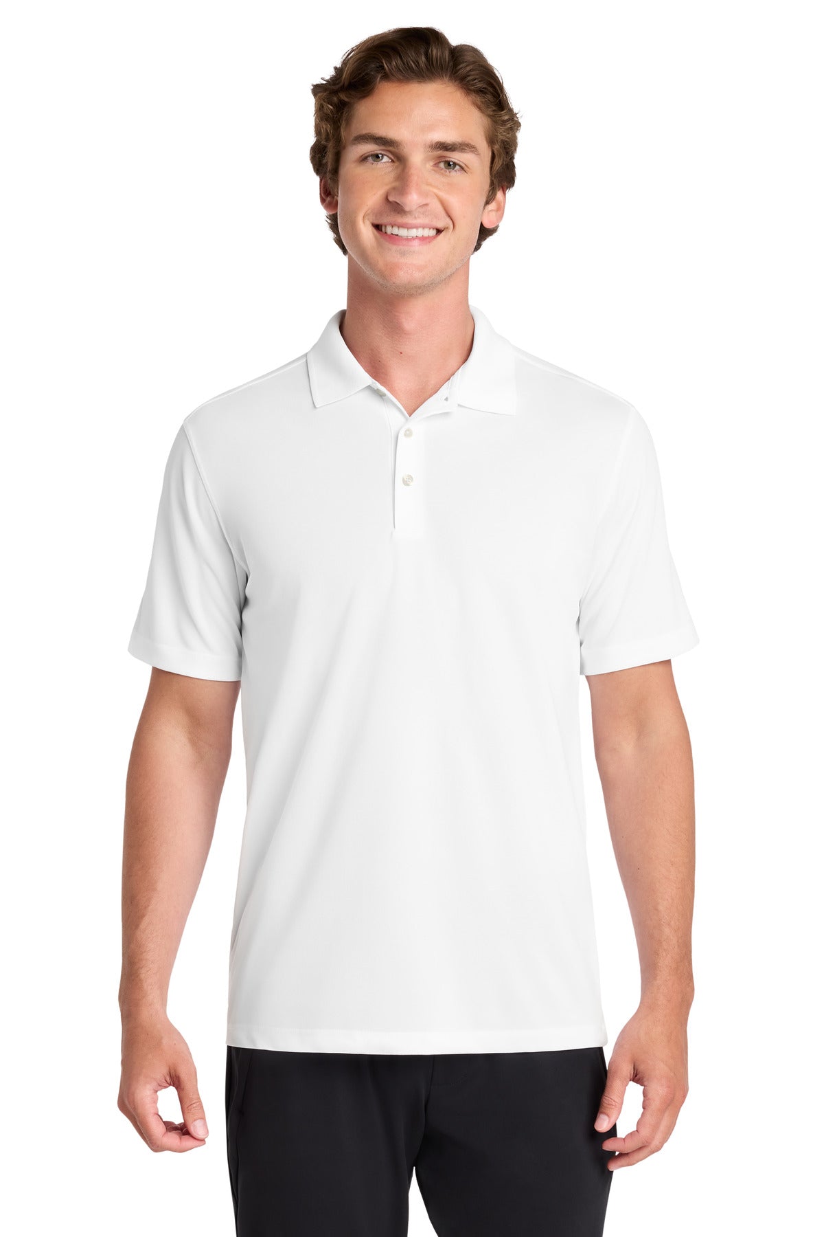 Custom logo Sport-Tek® UV Micropique Polo ST740 in White