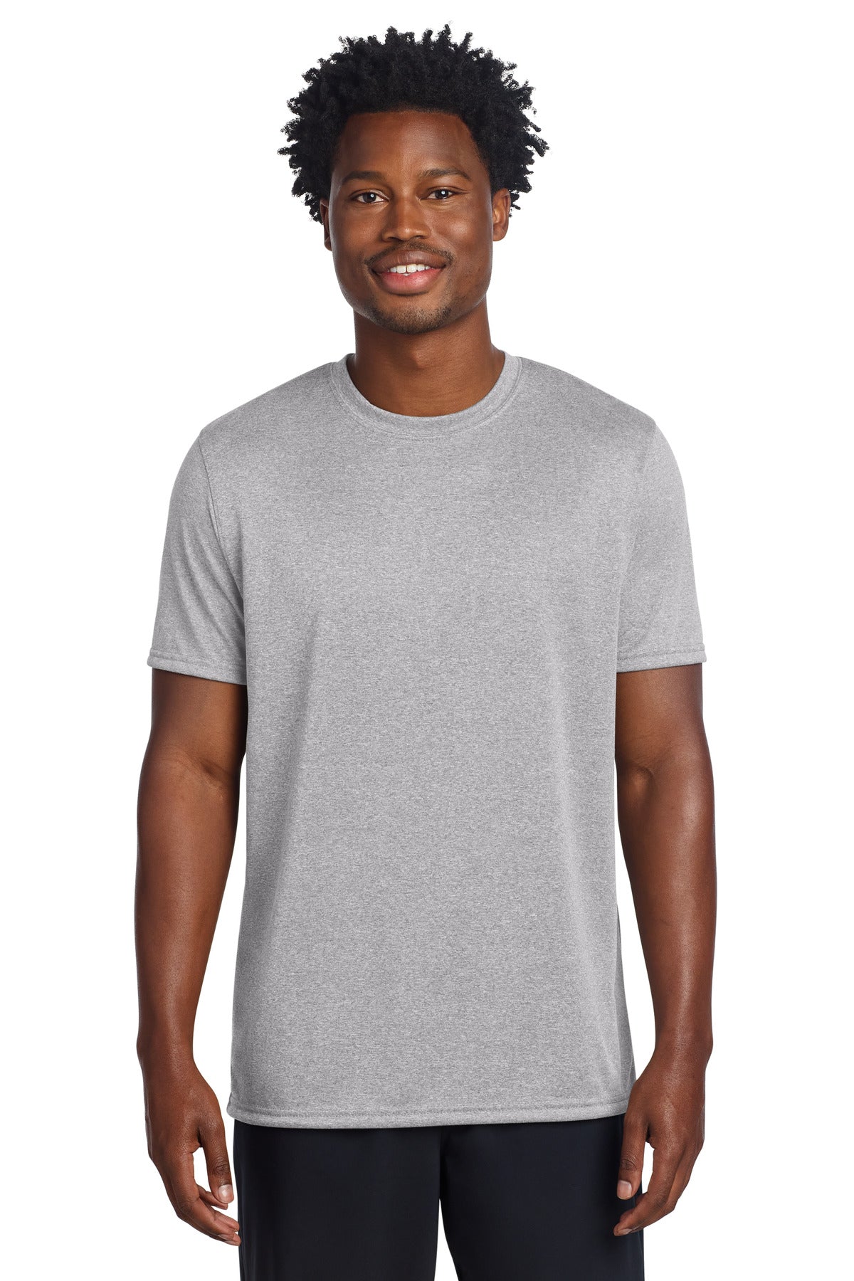 Custom logo Sport-Tek® Echo Tee ST760 in Athletic Heather