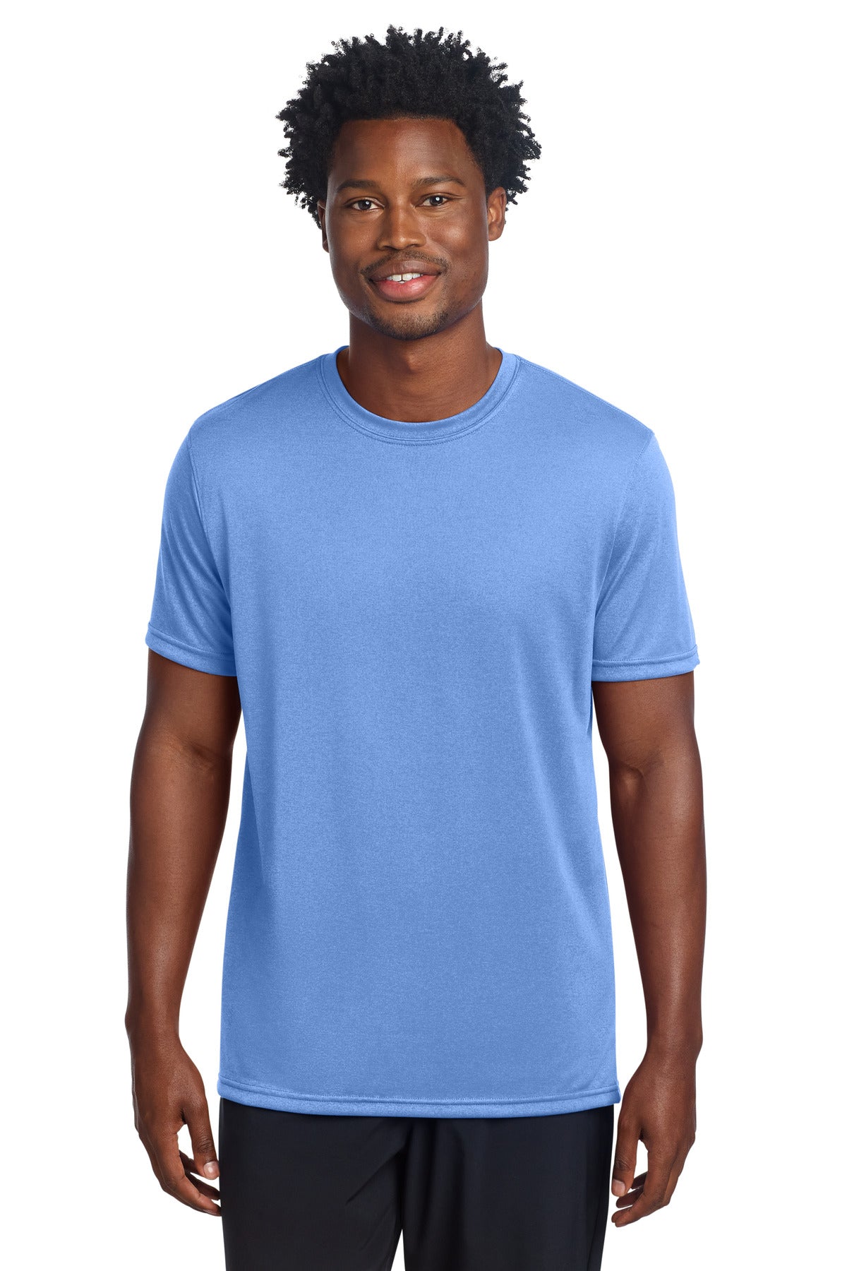 Custom logo Sport-Tek® Echo Tee ST760 in Carolina Blue