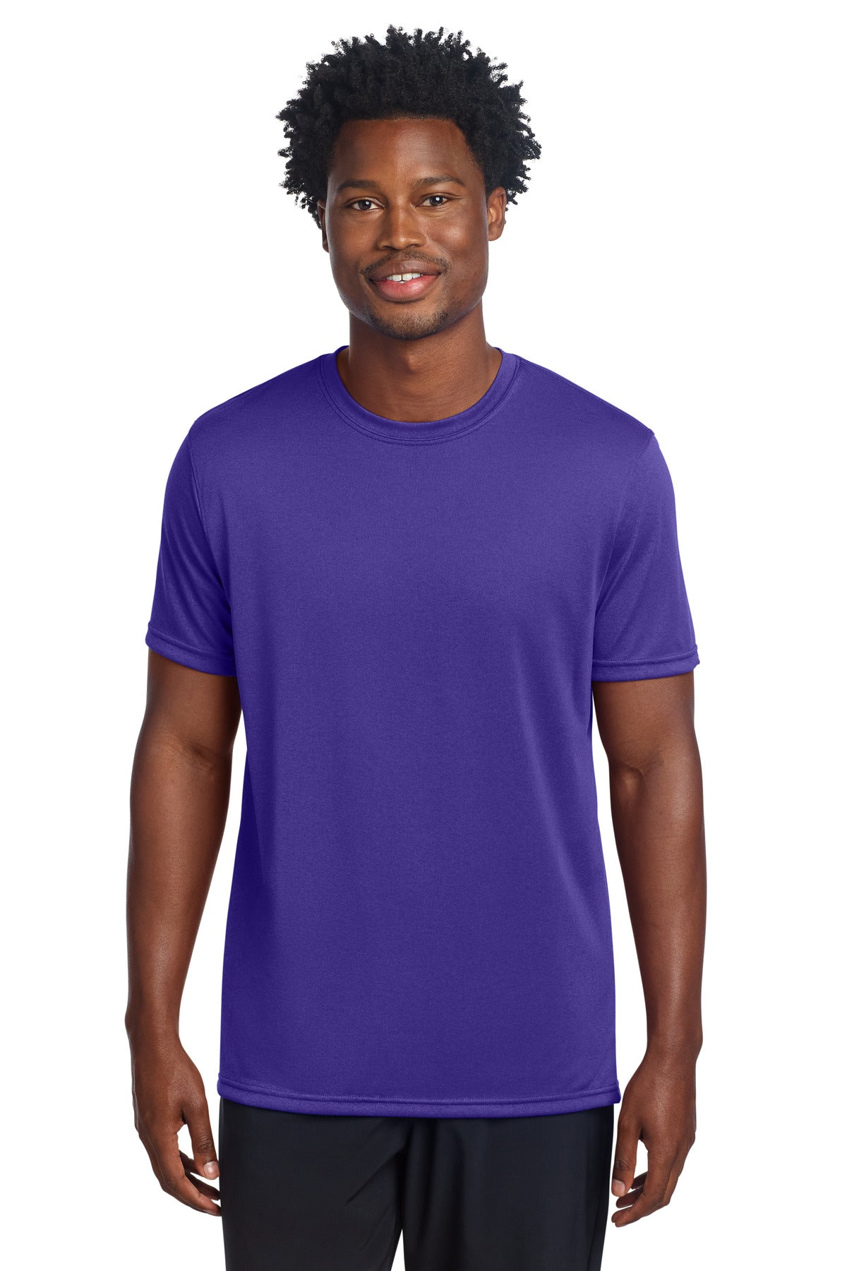 Custom logo Sport-Tek® Echo Tee ST760 in Purple
