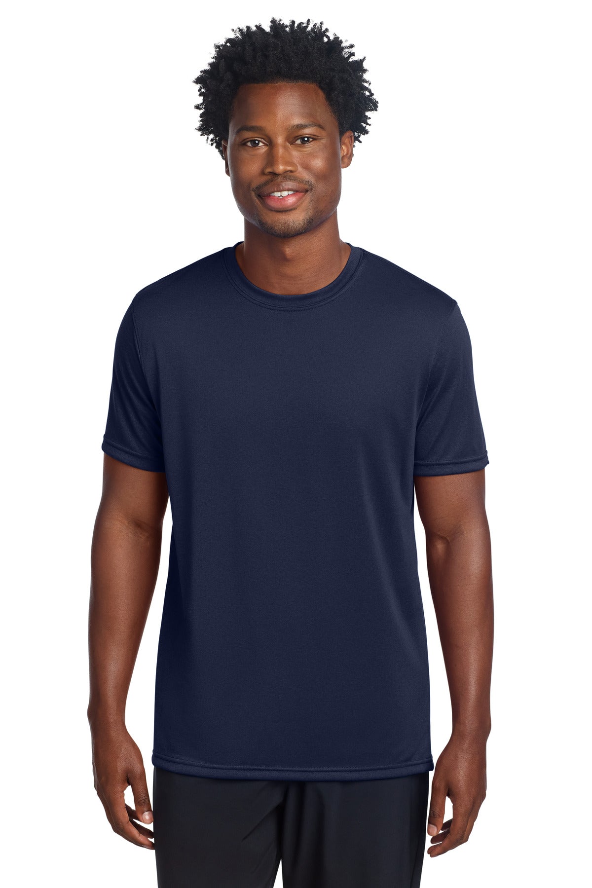Custom logo Sport-Tek® Echo Tee ST760 in True Navy