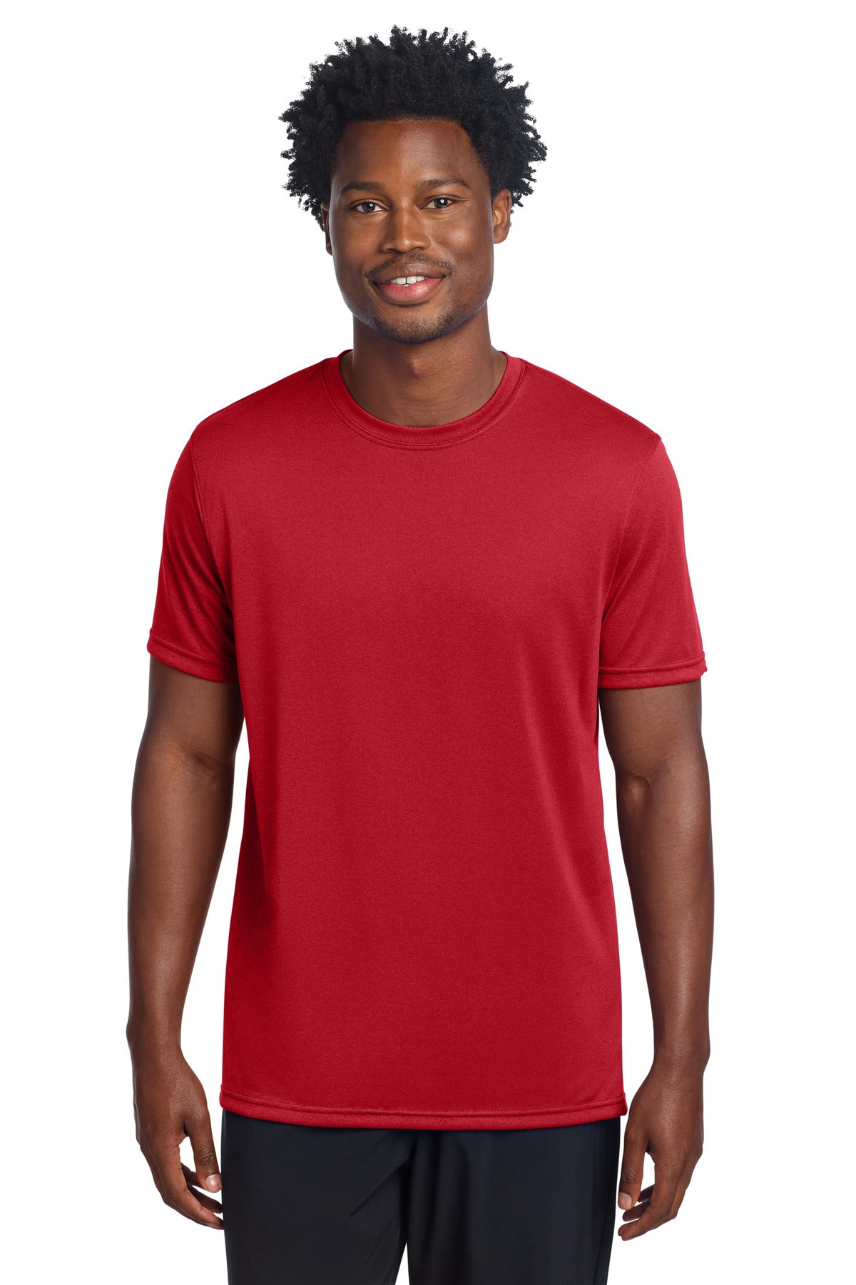 Custom logo Sport-Tek® Echo Tee ST760 in True Red