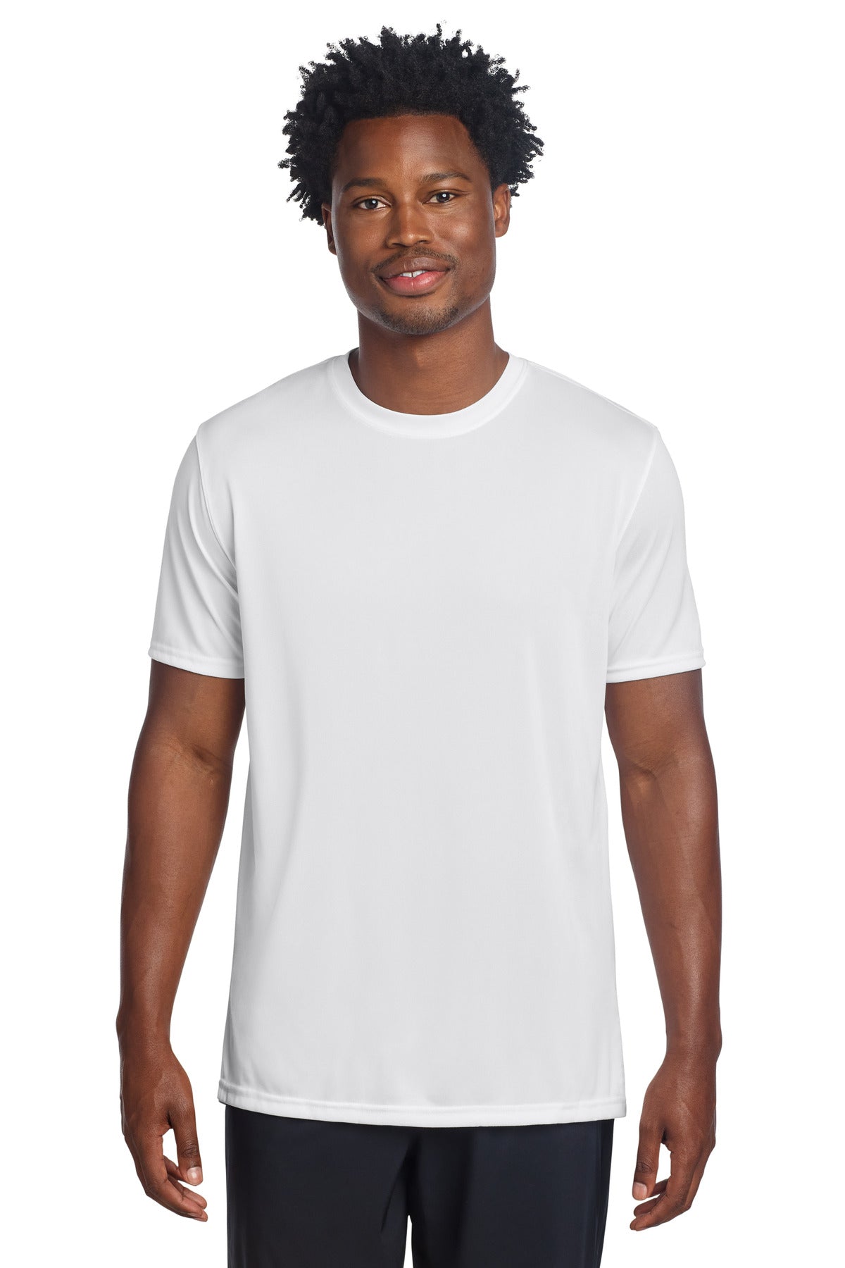 Custom logo Sport-Tek® Echo Tee ST760 in White