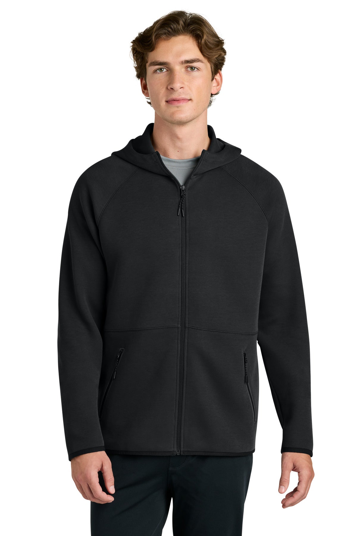 Custom logo Sport-Tek®Phenom Full-Zip Hoodie ST840 in Black