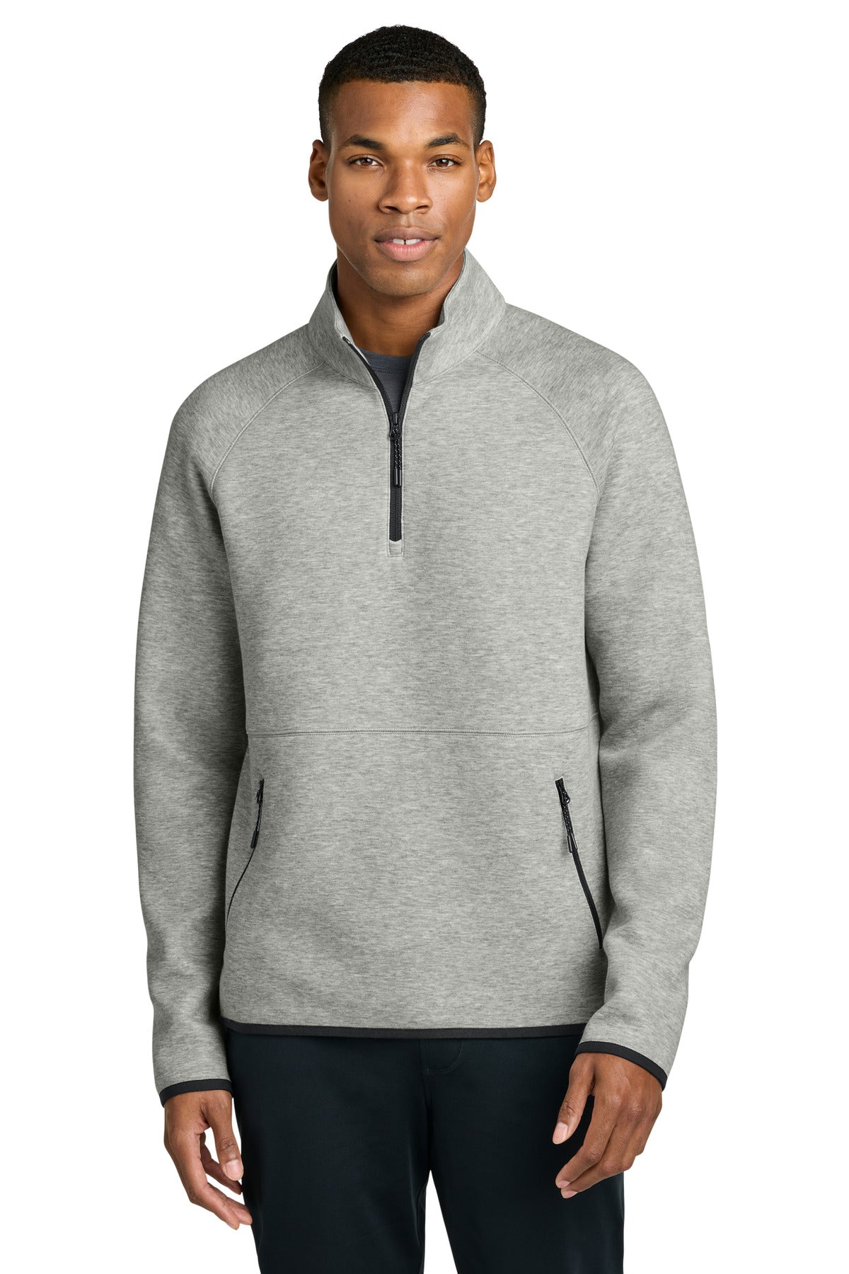 Custom logo Sport-Tek® Phenom 1/4-Zip ST841 in Athletic Heather