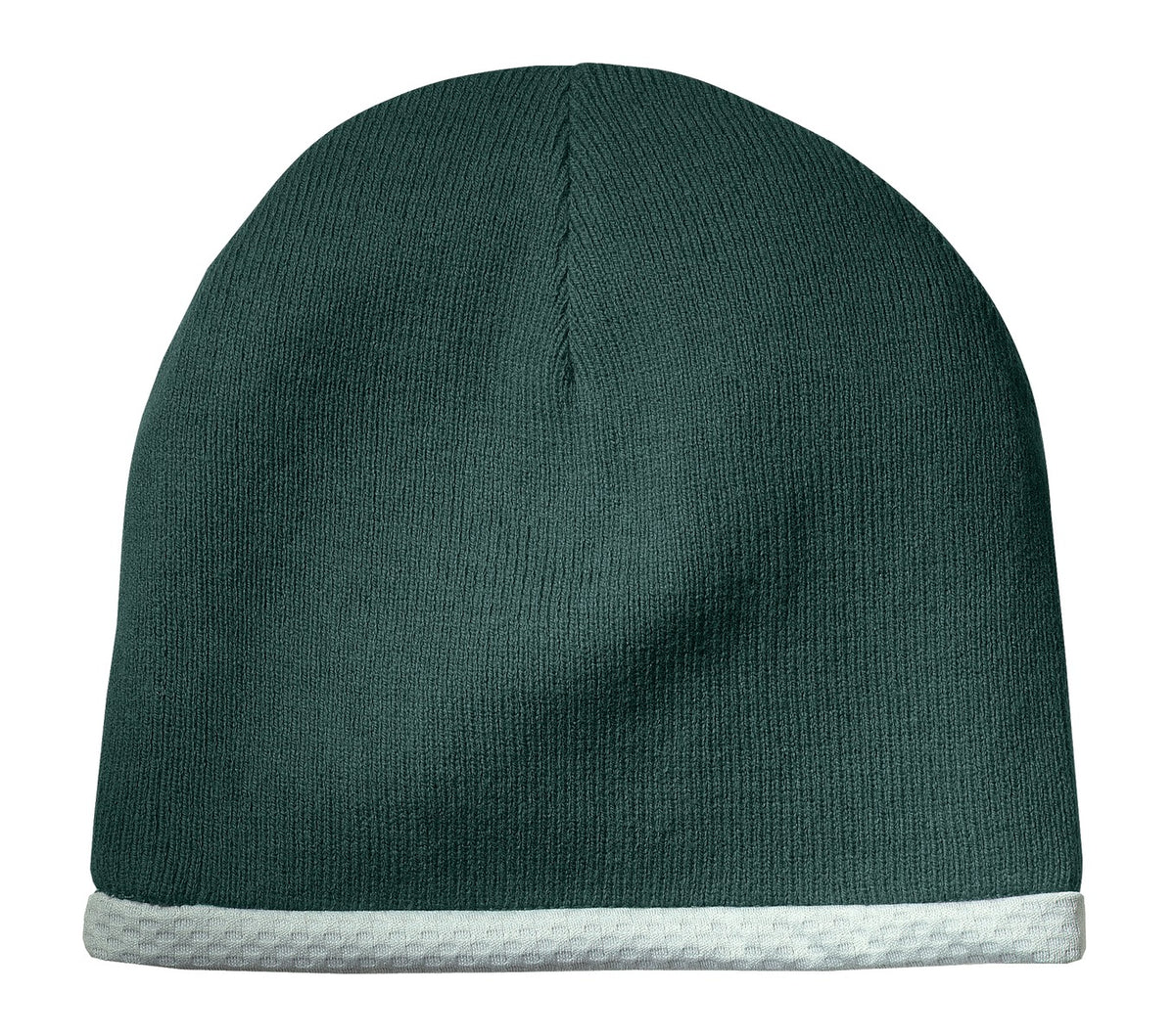 Custom logo Sport-Tek® Performance Knit Cap. STC15 in Forest Green