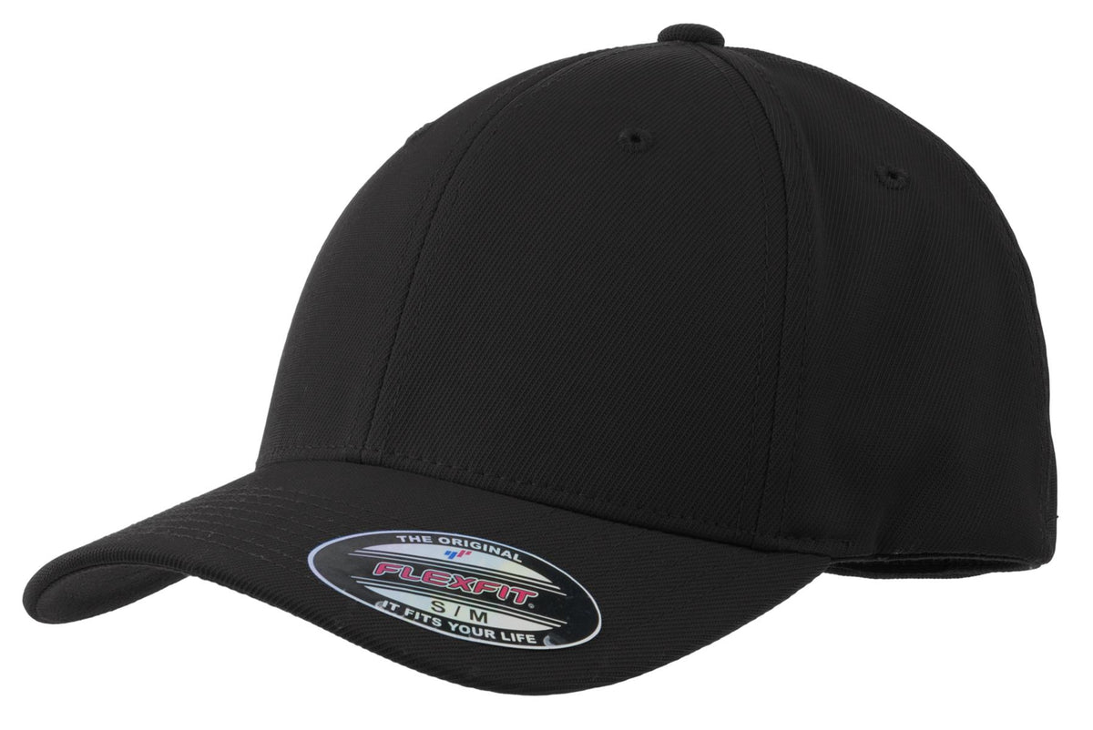Custom logo Sport-Tek® Flexfit® Performance Solid Cap. STC17 in Black