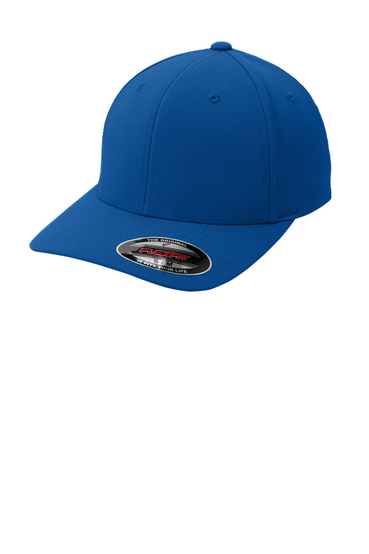 Custom logo Sport-Tek® Flexfit® Performance Solid Cap. STC17 in True Royal