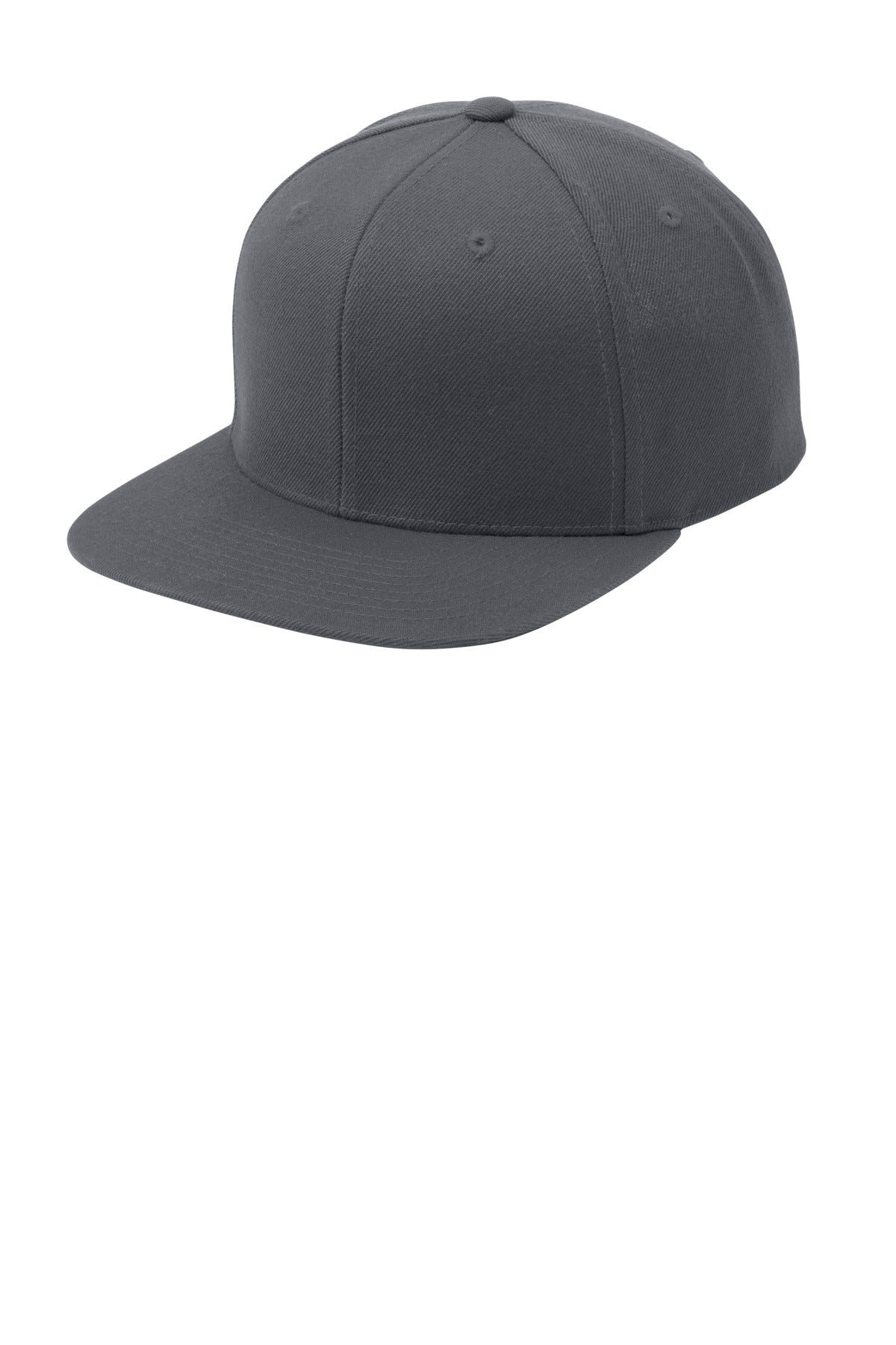 Custom logo Sport-Tek® YP Classics® Flat Bill Snapback Cap. STC19 in Graphite