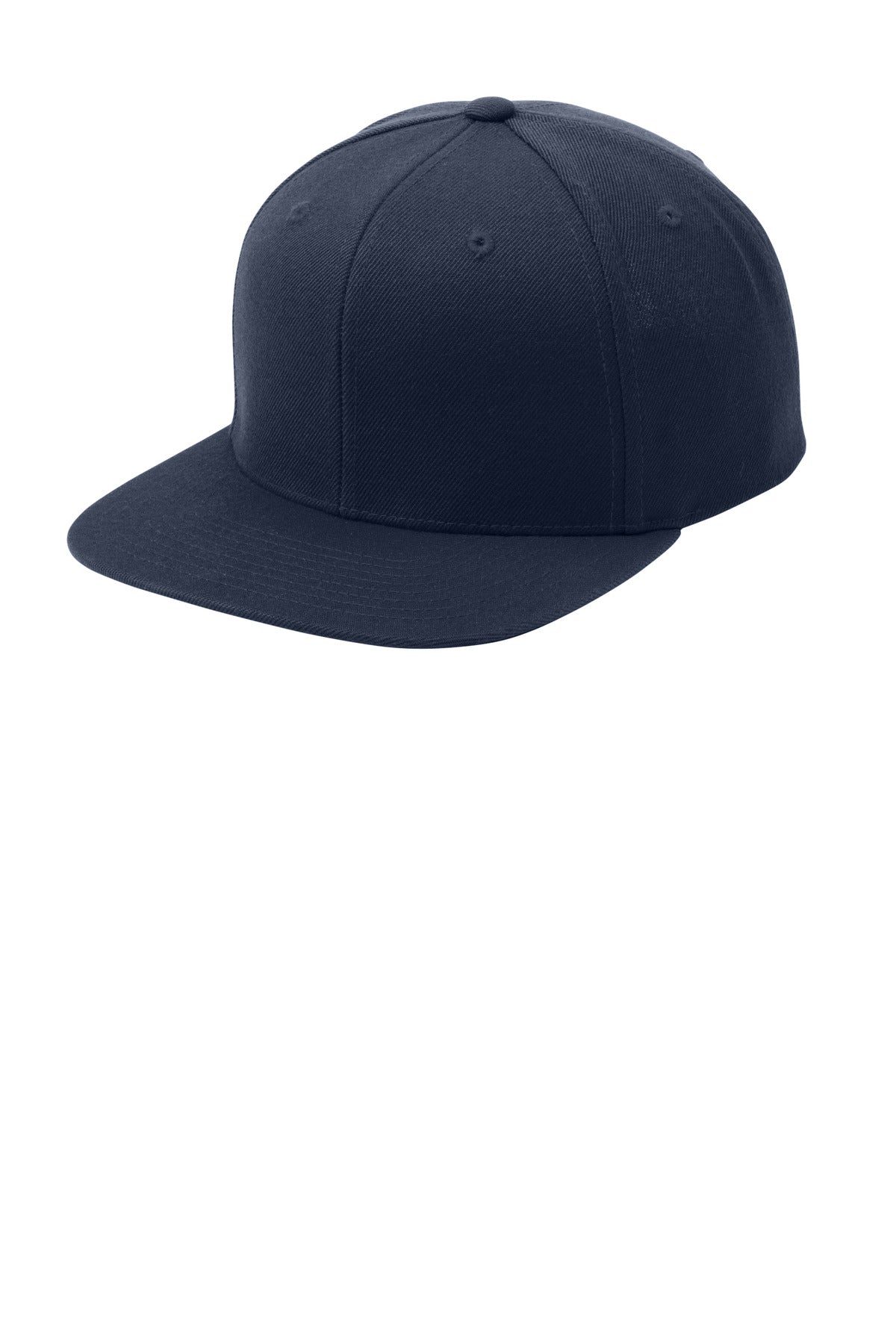 Custom logo Sport-Tek® YP Classics® Flat Bill Snapback Cap. STC19 in True Navy