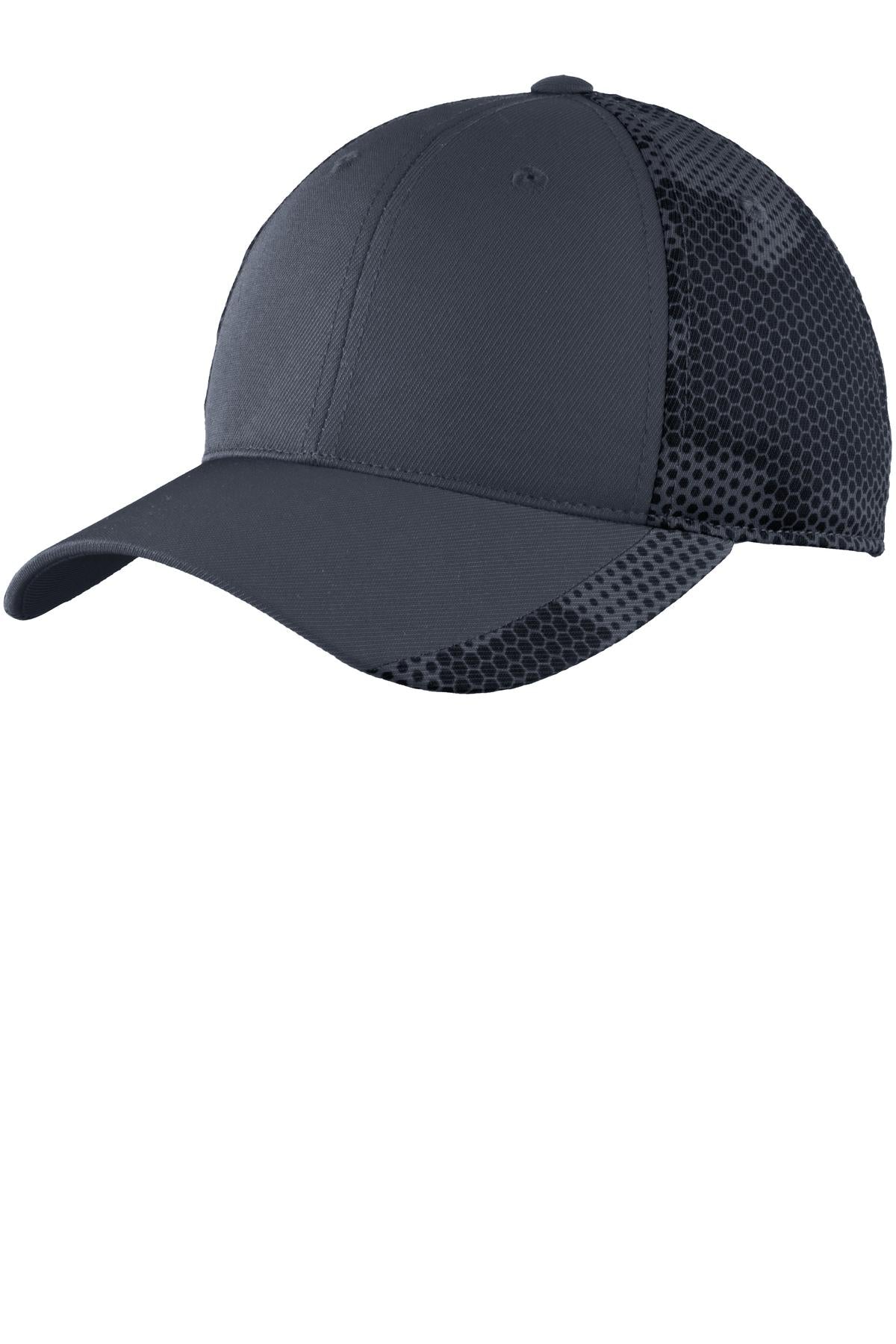 Custom logo Sport-Tek® CamoHex Cap. STC23 in Iron Grey