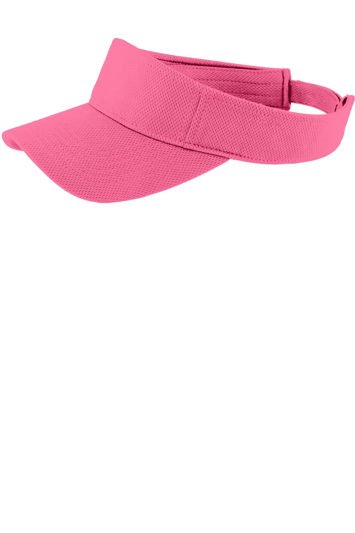 Custom logo Sport-Tek® PosiCharge® RacerMesh® Visor.  STC27 in Bright Pink