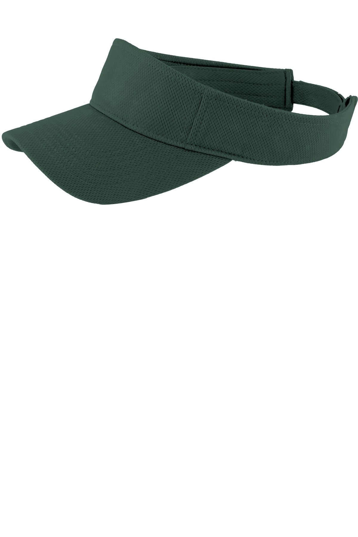 Custom logo Sport-Tek® PosiCharge® RacerMesh® Visor.  STC27 in Dark Forest Green