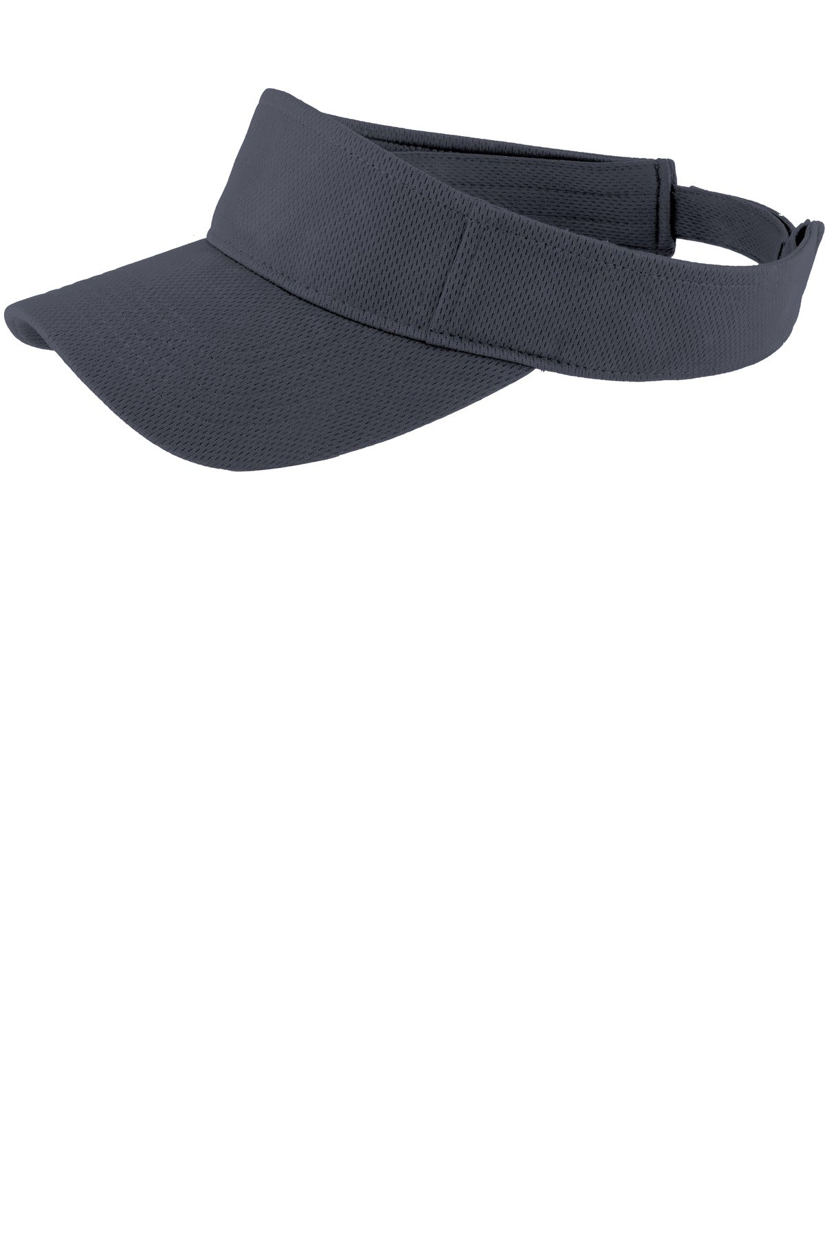 Custom logo Sport-Tek® PosiCharge® RacerMesh® Visor.  STC27 in Graphite