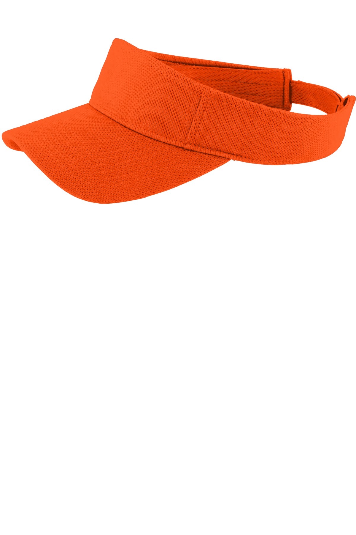 Custom logo Sport-Tek® PosiCharge® RacerMesh® Visor.  STC27 in Neon Orange
