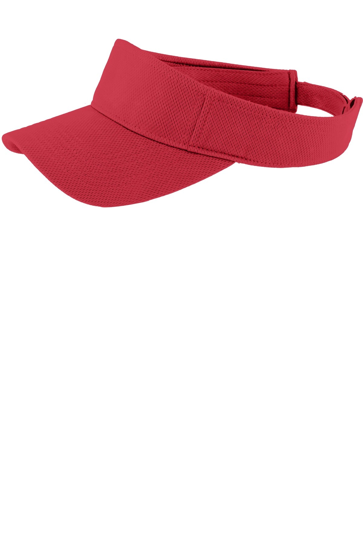 Custom logo Sport-Tek® PosiCharge® RacerMesh® Visor.  STC27 in True Red