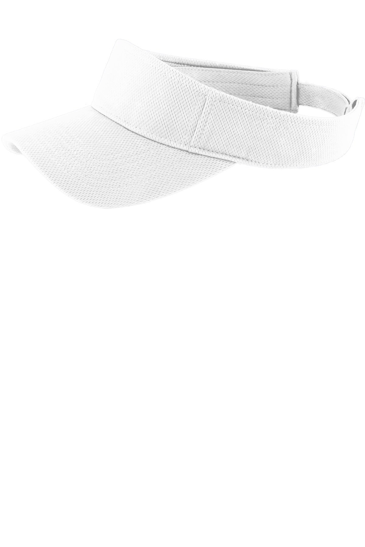 Custom logo Sport-Tek® PosiCharge® RacerMesh® Visor.  STC27 in White