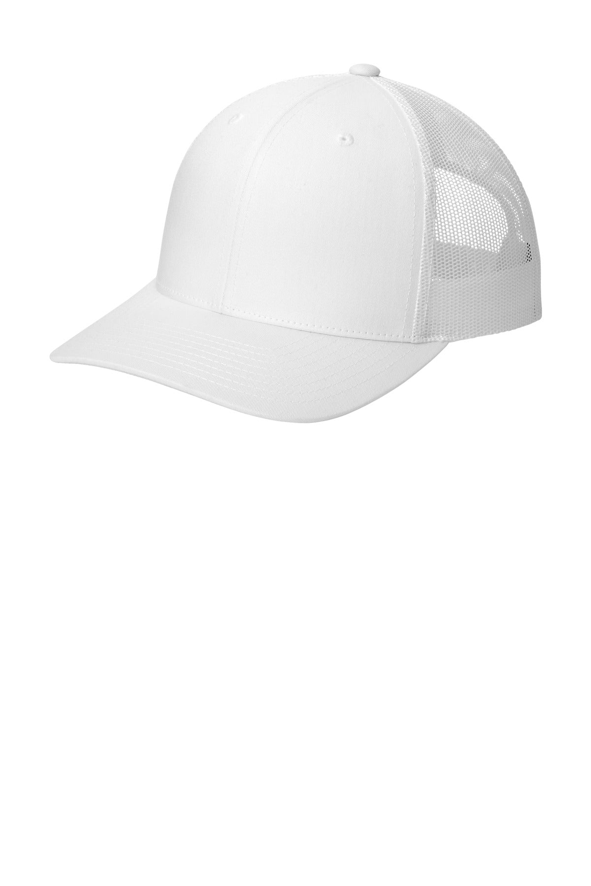 Custom logo Sport-Tek® YP Classics® Retro Trucker Cap. STC39 in White