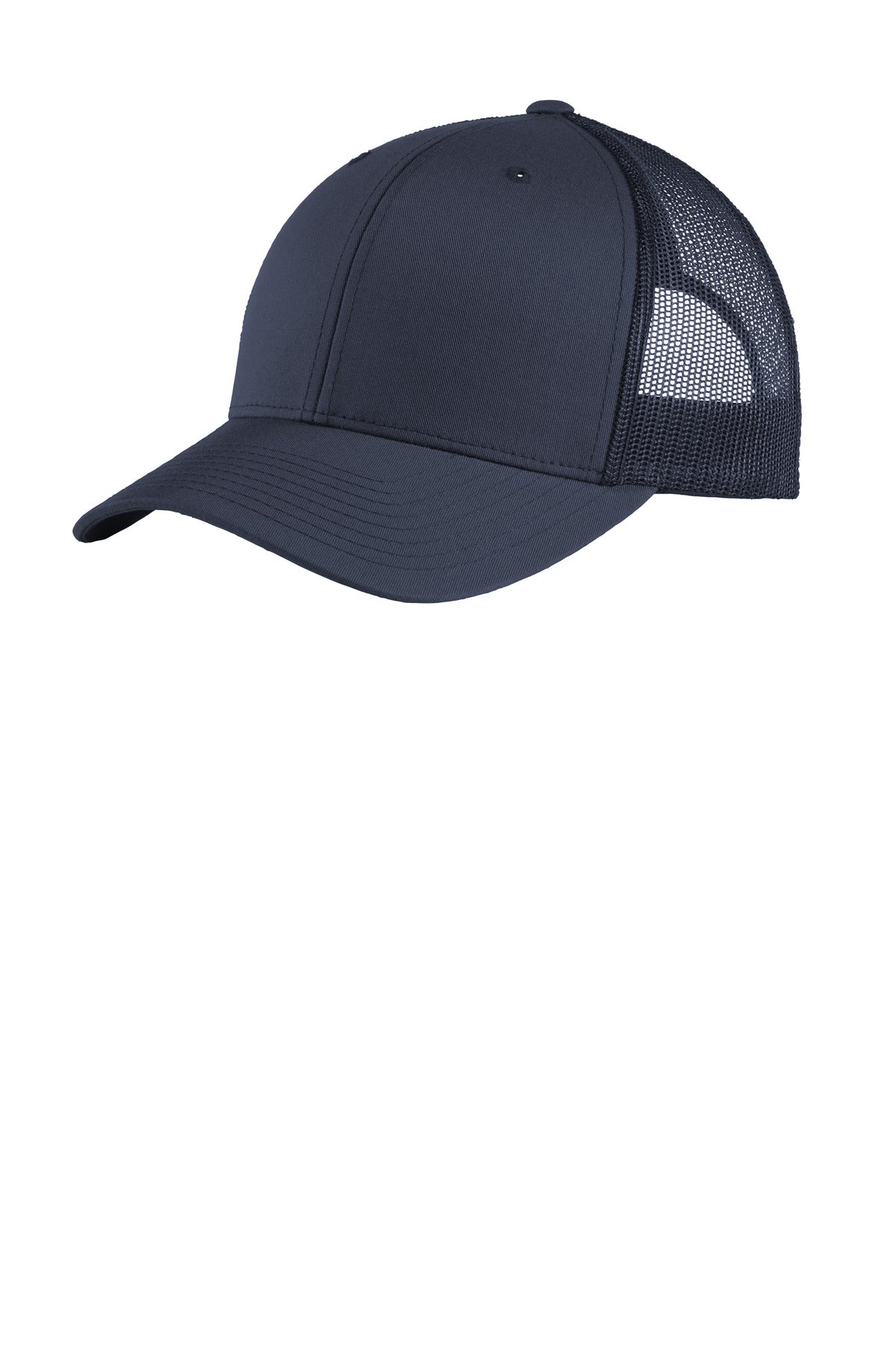 Custom logo Sport-Tek® YP Classics® Retro Trucker Cap. STC39 in True Navy/ True Navy
