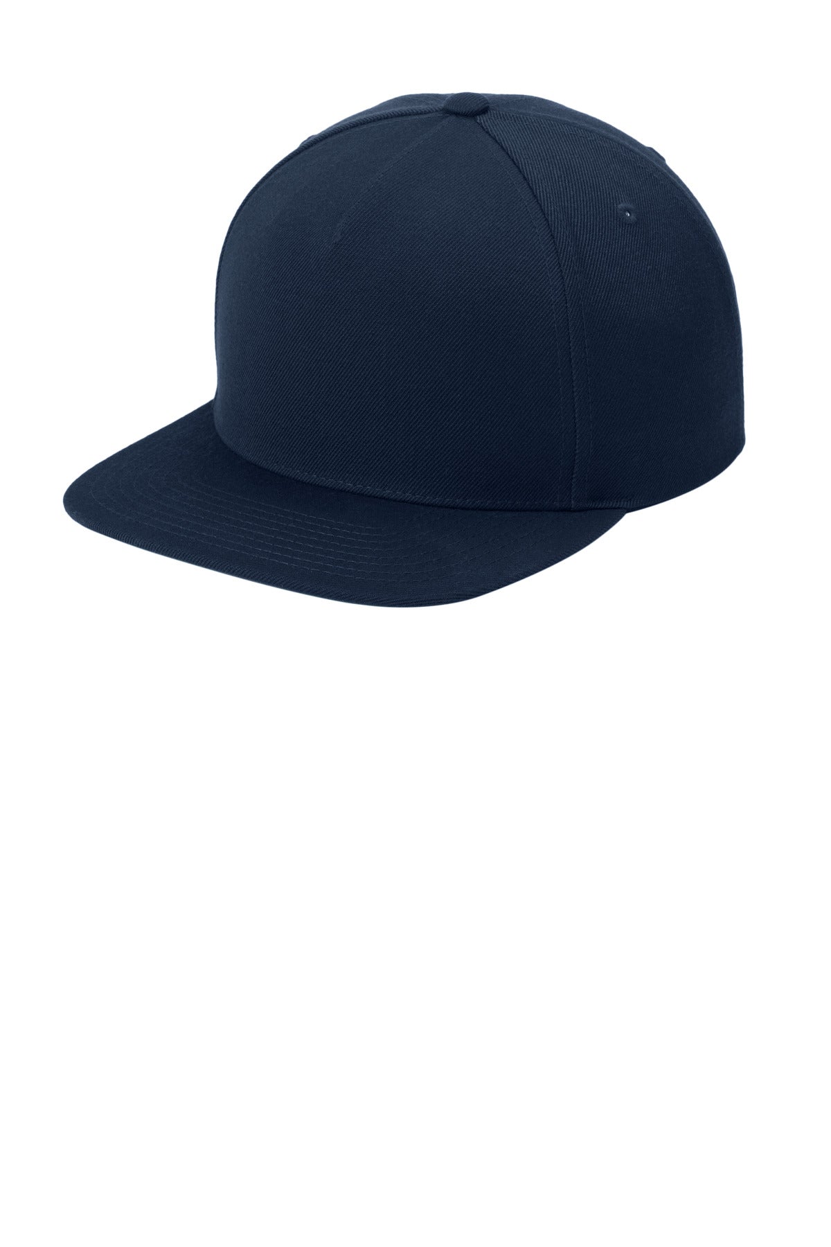 Custom logo Sport-Tek® YP Classics® Premium 5-Panel Snapback Cap STC55 in True Navy