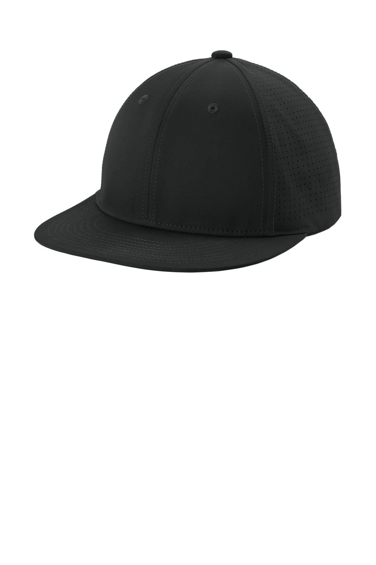 Custom logo Sport-Tek® Pro-Cut Stretch-Tek Cap STC64 in Black