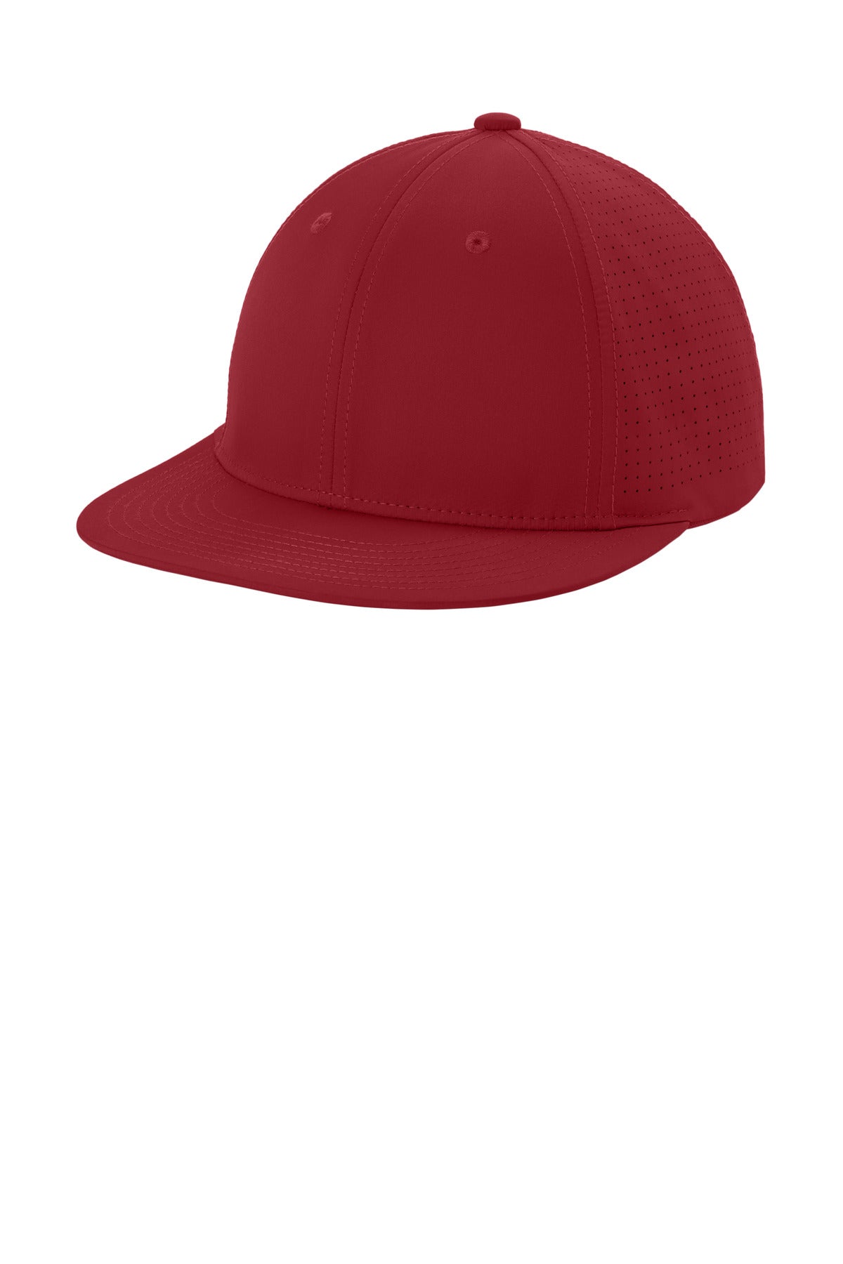 Custom logo Sport-Tek® Pro-Cut Stretch-Tek Cap STC64 in Deep Red