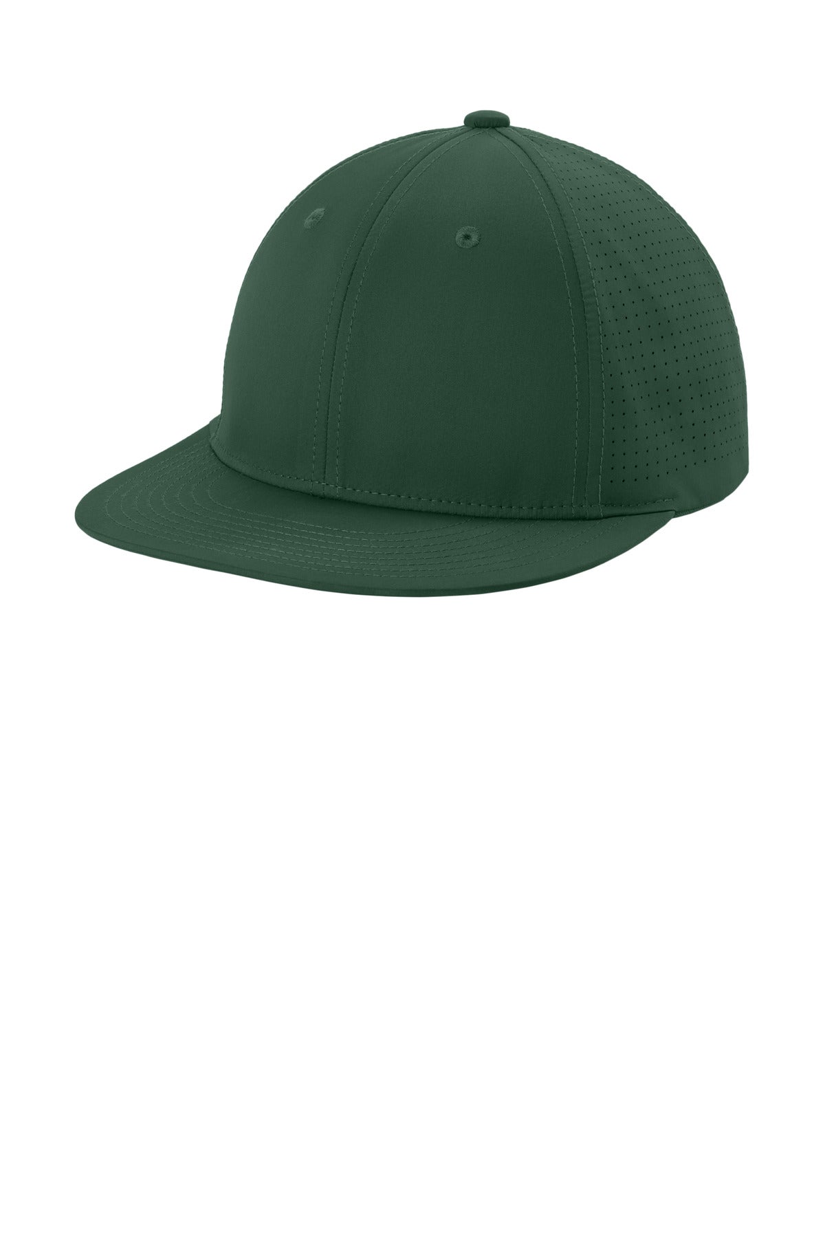 Custom logo Sport-Tek® Pro-Cut Stretch-Tek Cap STC64 in Forest Green