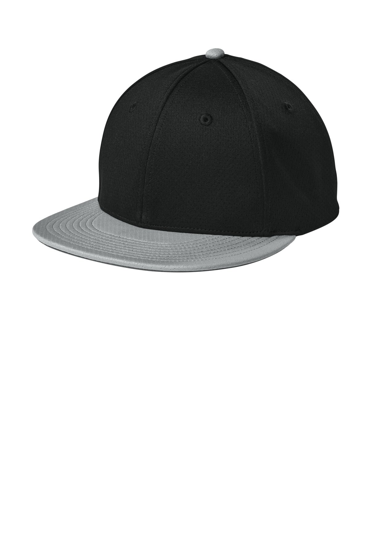 Custom logo Sport-Tek® Impact Mesh Stretch-Tek Cap STC70 in Black/ Silver/ Black