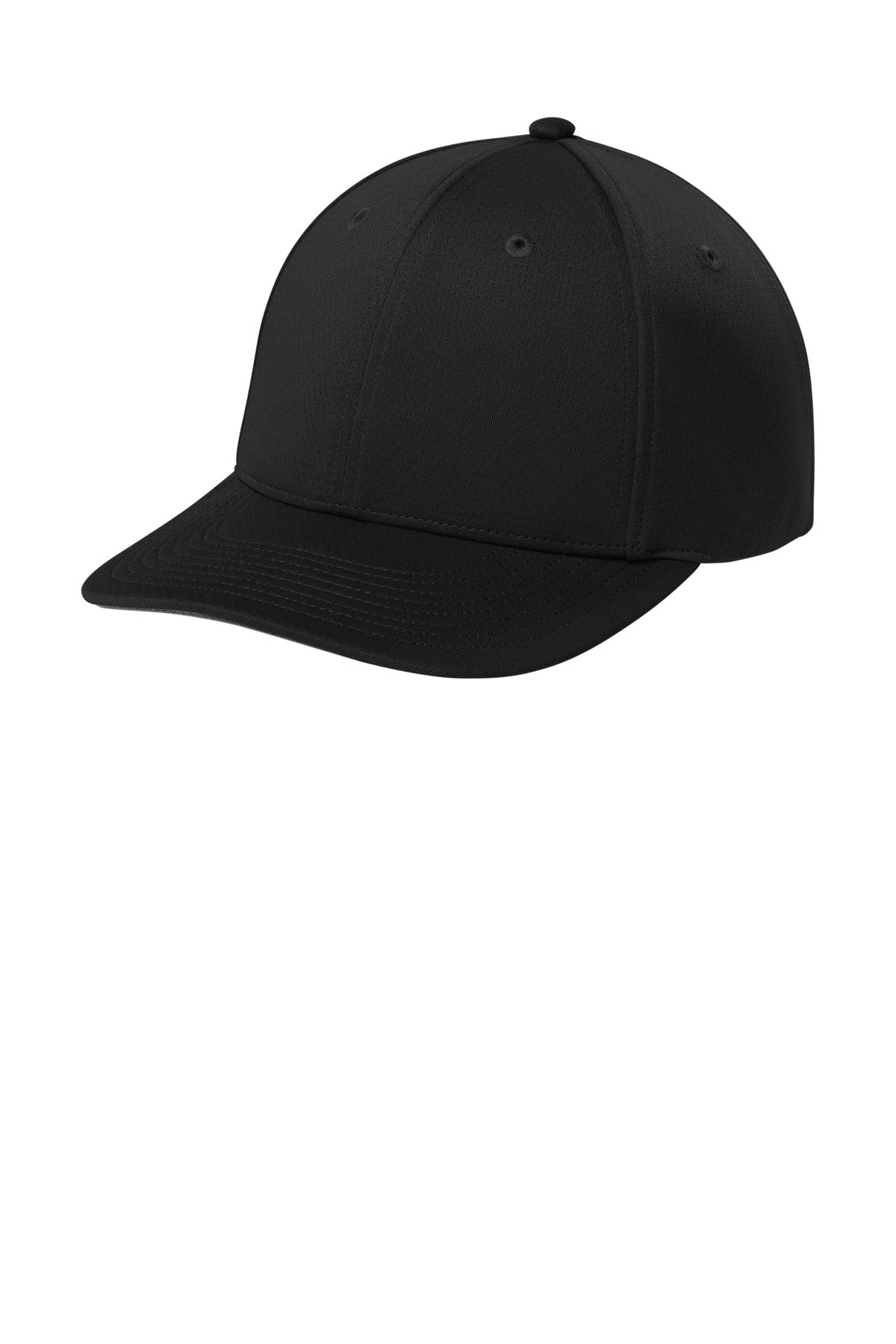 Custom logo Sport-Tek® Impact Mesh Stretch-Tek Adjustable Cap STC71 in Black
