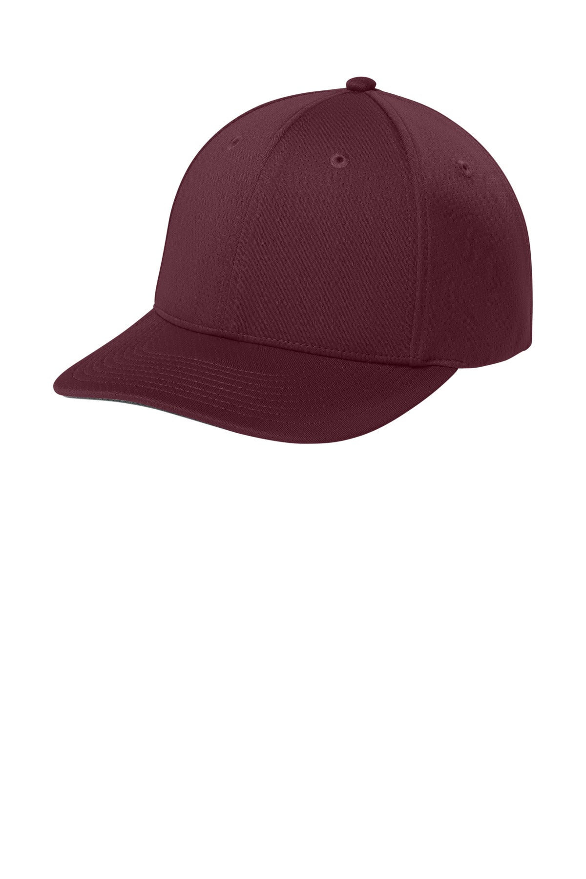 Custom logo Sport-Tek® Impact Mesh Stretch-Tek Adjustable Cap STC71 in Maroon
