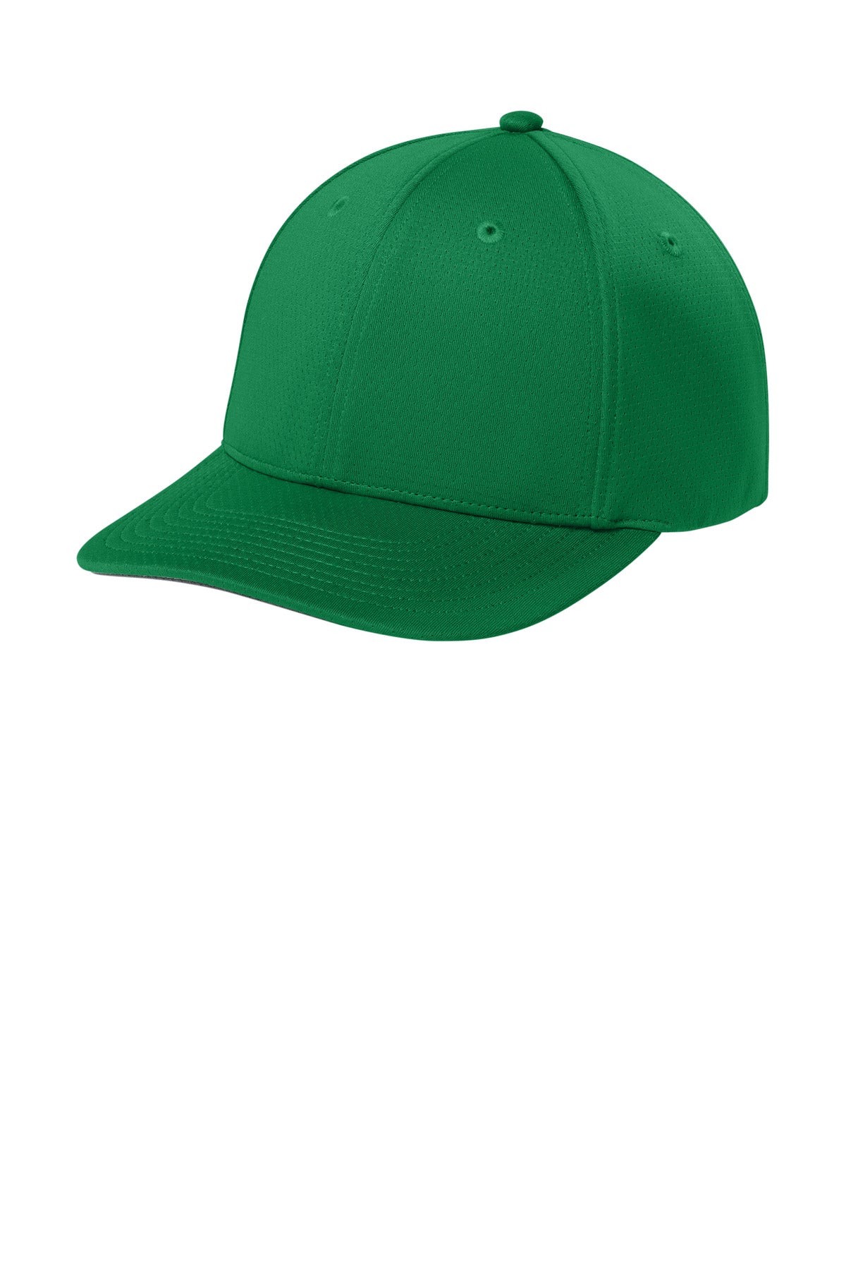 Custom logo Sport-Tek® Impact Mesh Stretch-Tek Adjustable Cap STC71 in True Kelly Green