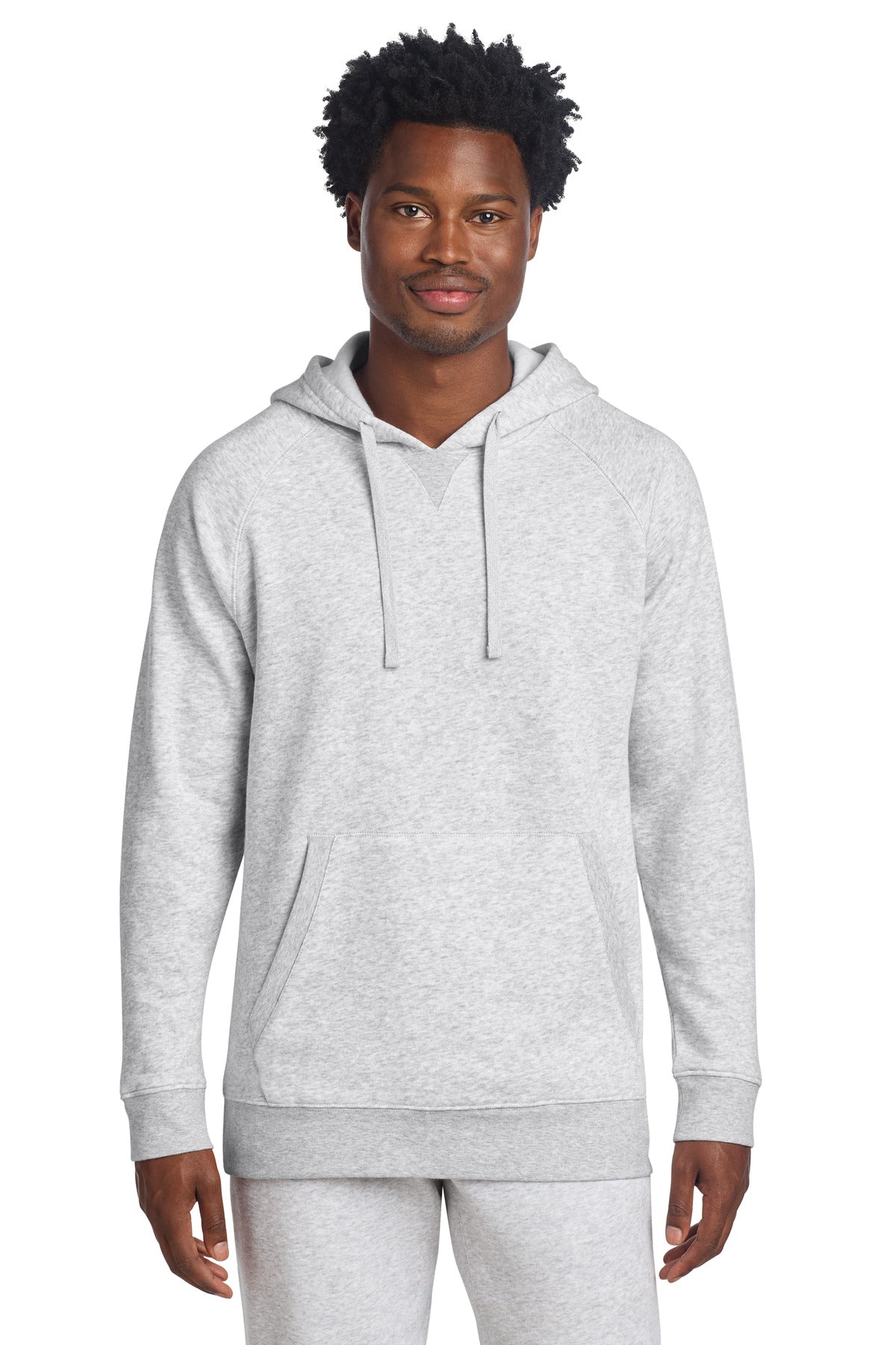 Custom logo Sport-Tek® Drive Fleece Pullover Hoodie STF200 in Athletic Heather