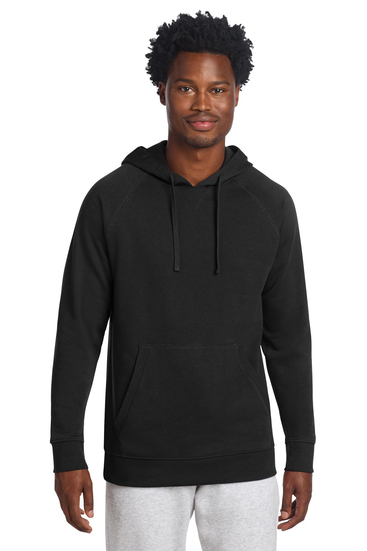 Custom logo Sport-Tek® Drive Fleece Pullover Hoodie STF200 in Black