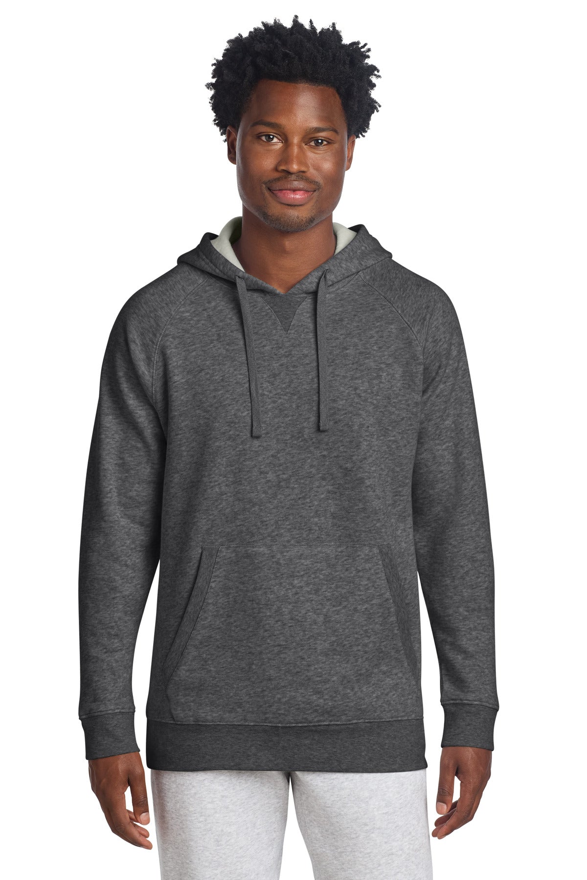 Custom logo Sport-Tek® Drive Fleece Pullover Hoodie STF200 in Graphite Heather