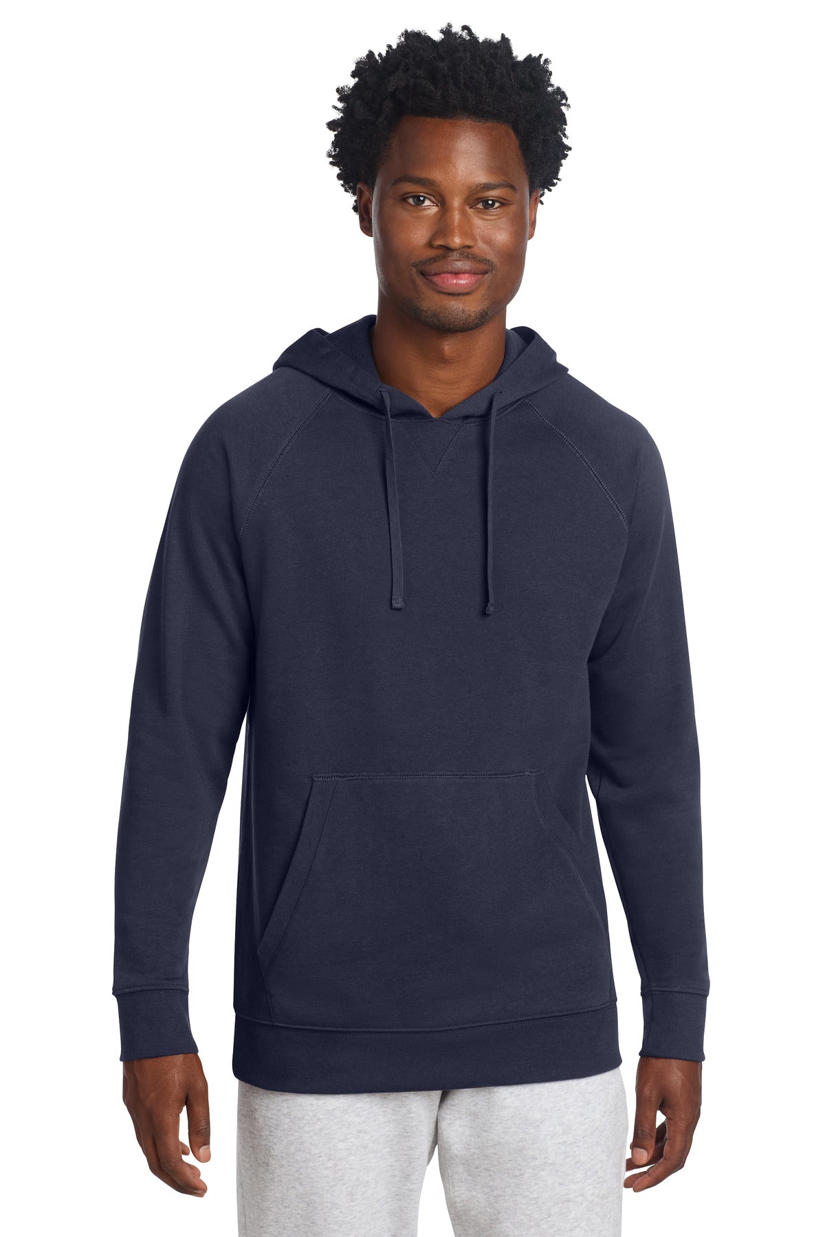 Custom logo Sport-Tek® Drive Fleece Pullover Hoodie STF200 in True Navy