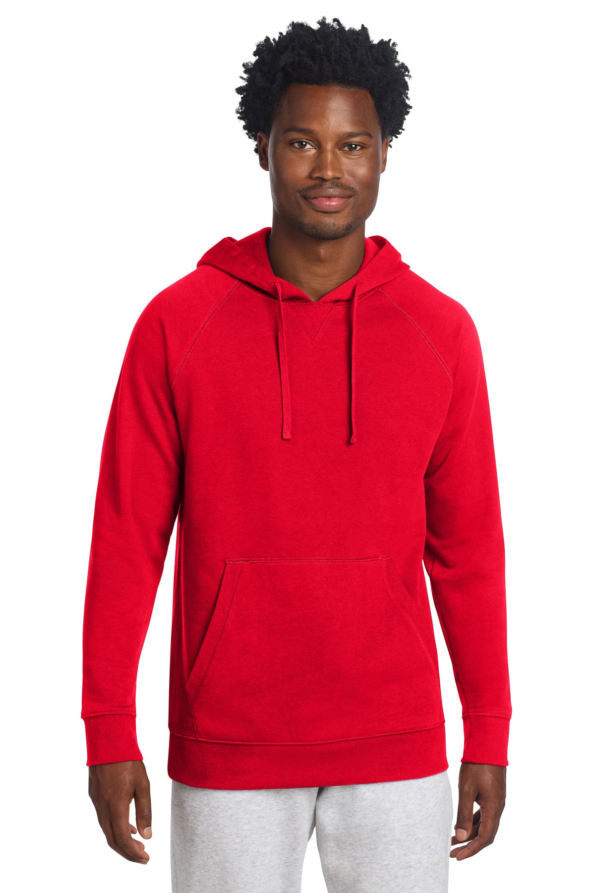 Custom logo Sport-Tek® Drive Fleece Pullover Hoodie STF200 in True Red
