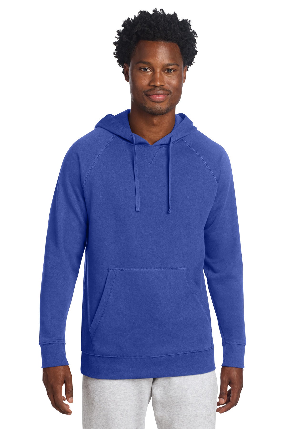 Custom logo Sport-Tek® Drive Fleece Pullover Hoodie STF200 in True Royal