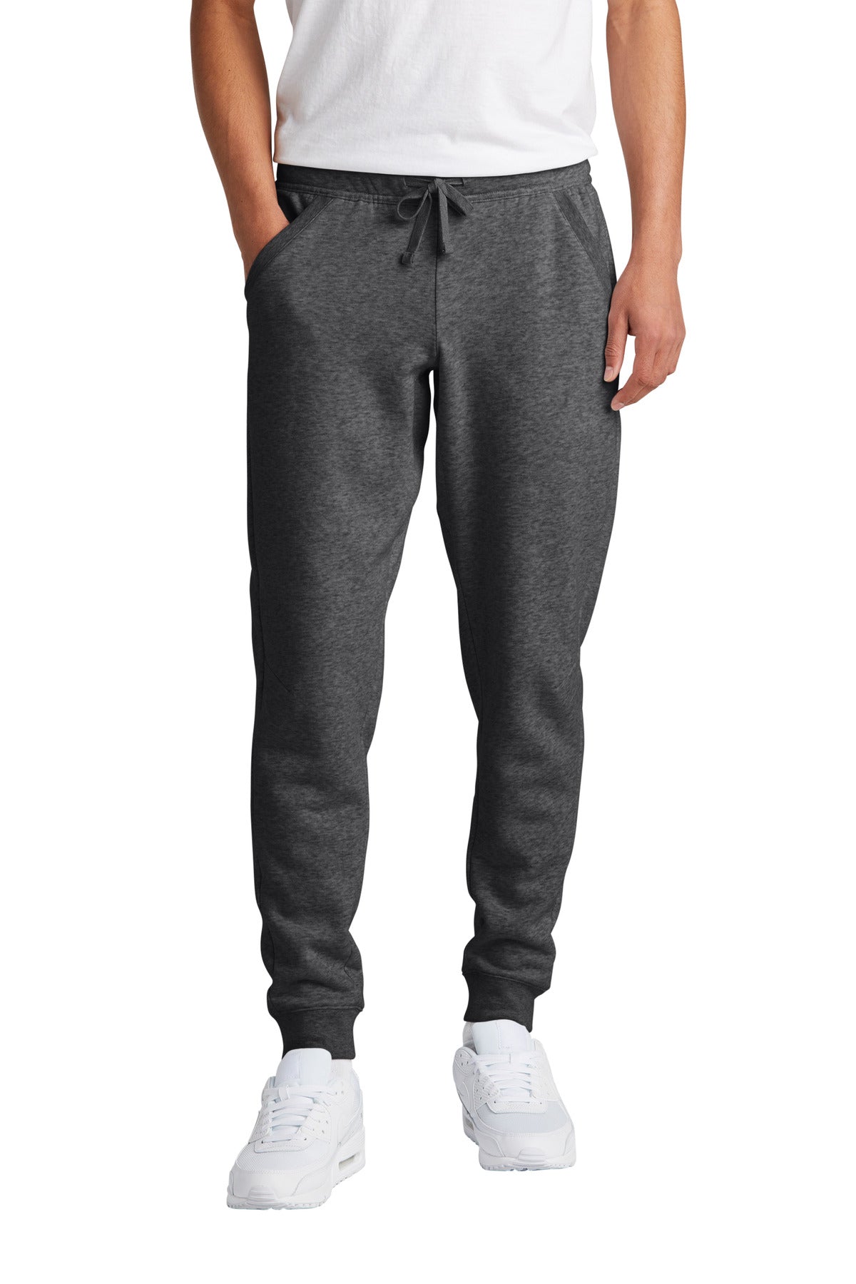 Custom logo Sport-Tek® Drive Fleece Jogger STF204 in Graphite Heather