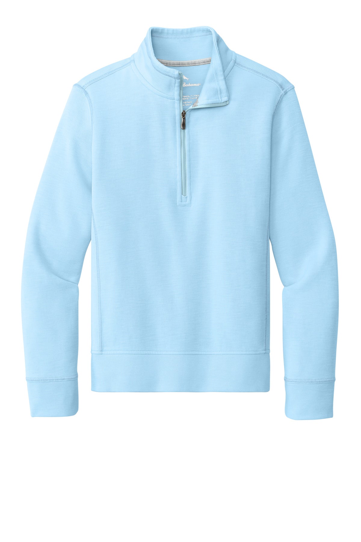 Custom logo Tommy Bahama® Women's Coconut Bay 1/2-Zip SW222350TB in Light Sky Blue