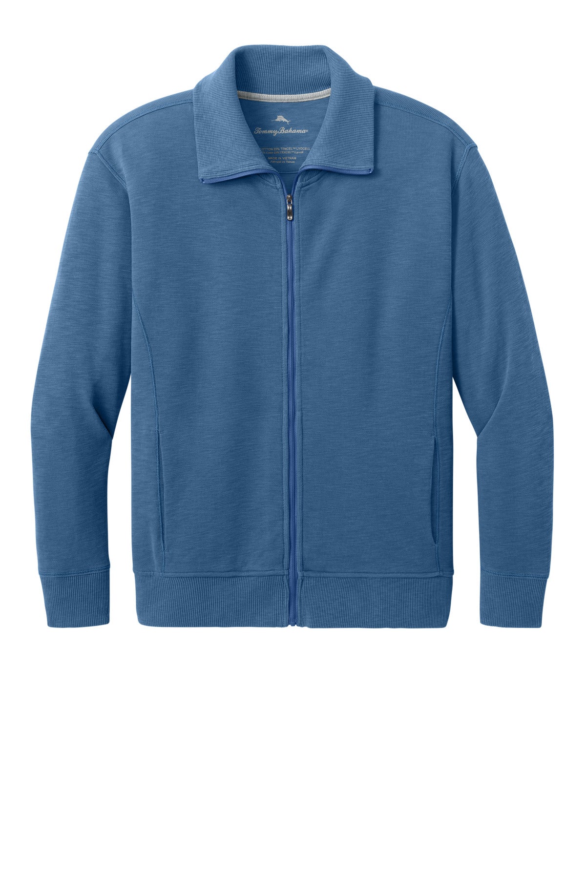Custom logo Tommy Bahama® Women's Coconut Bay Full-Zip SW222374TB in Dockside Blue