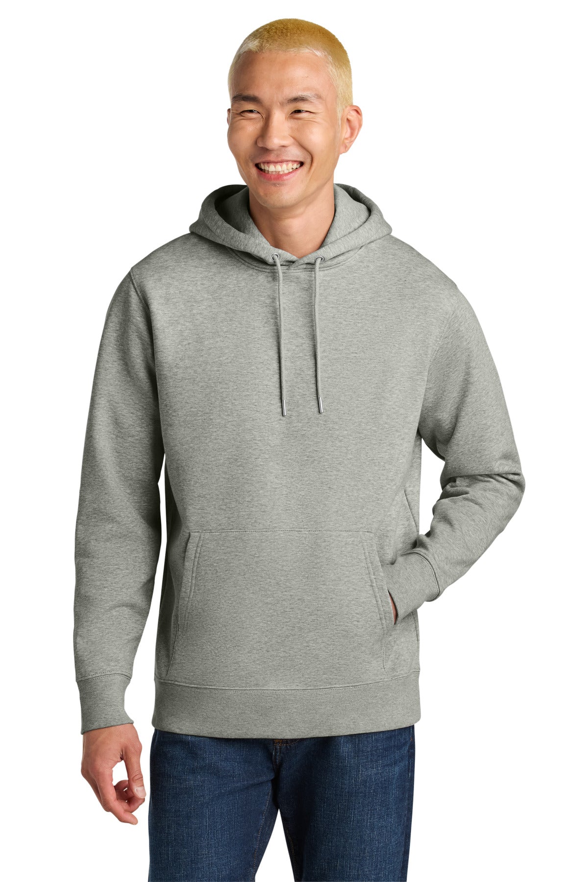 Custom logo Stanley/Stella Unisex Cruiser 2.0 Hooded Sweatshirt SXU003 in Heather Grey