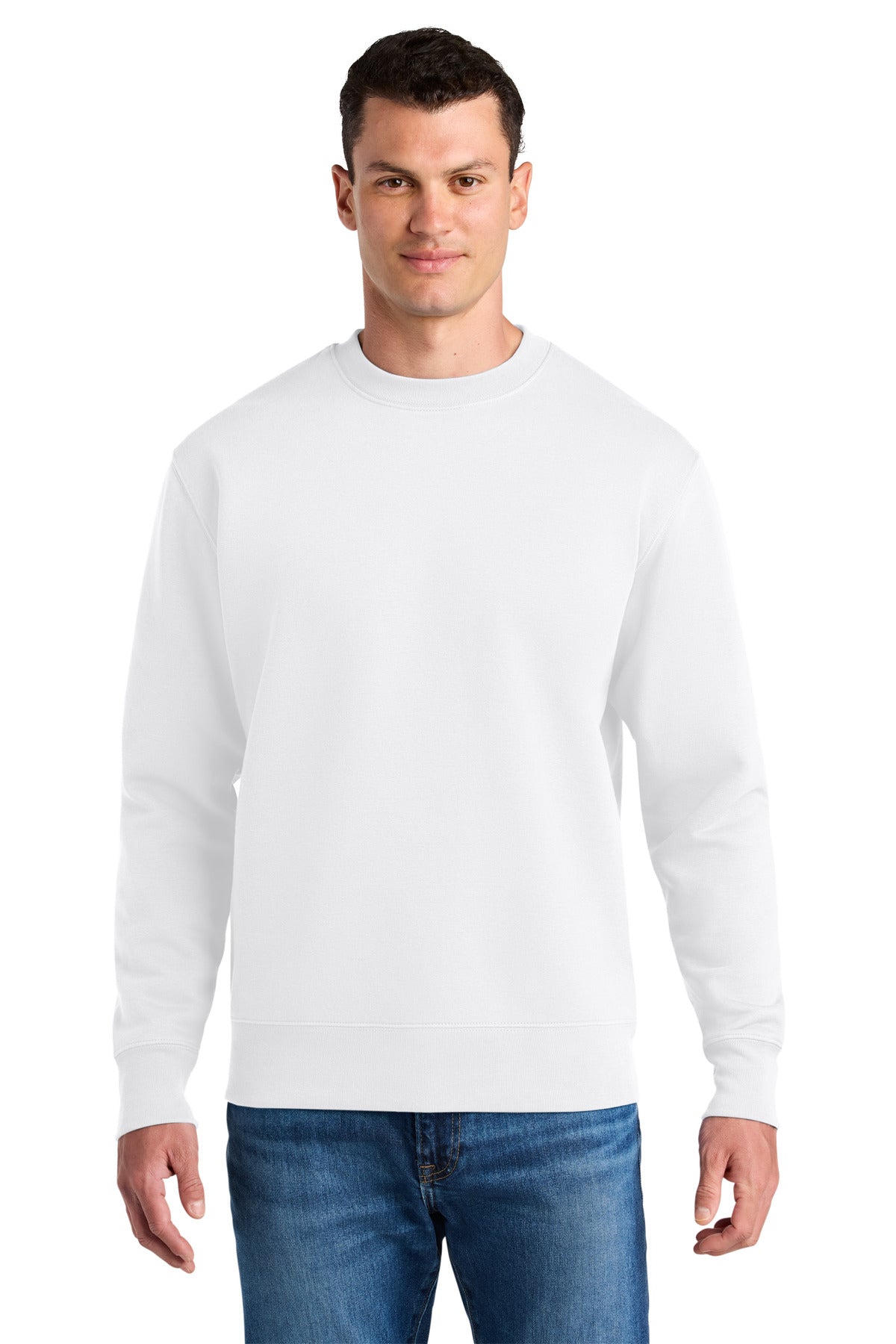 Custom logo Stanley/Stella® Unisex Changer 2.0 Crewneck Sweatshirt SXU004 in White