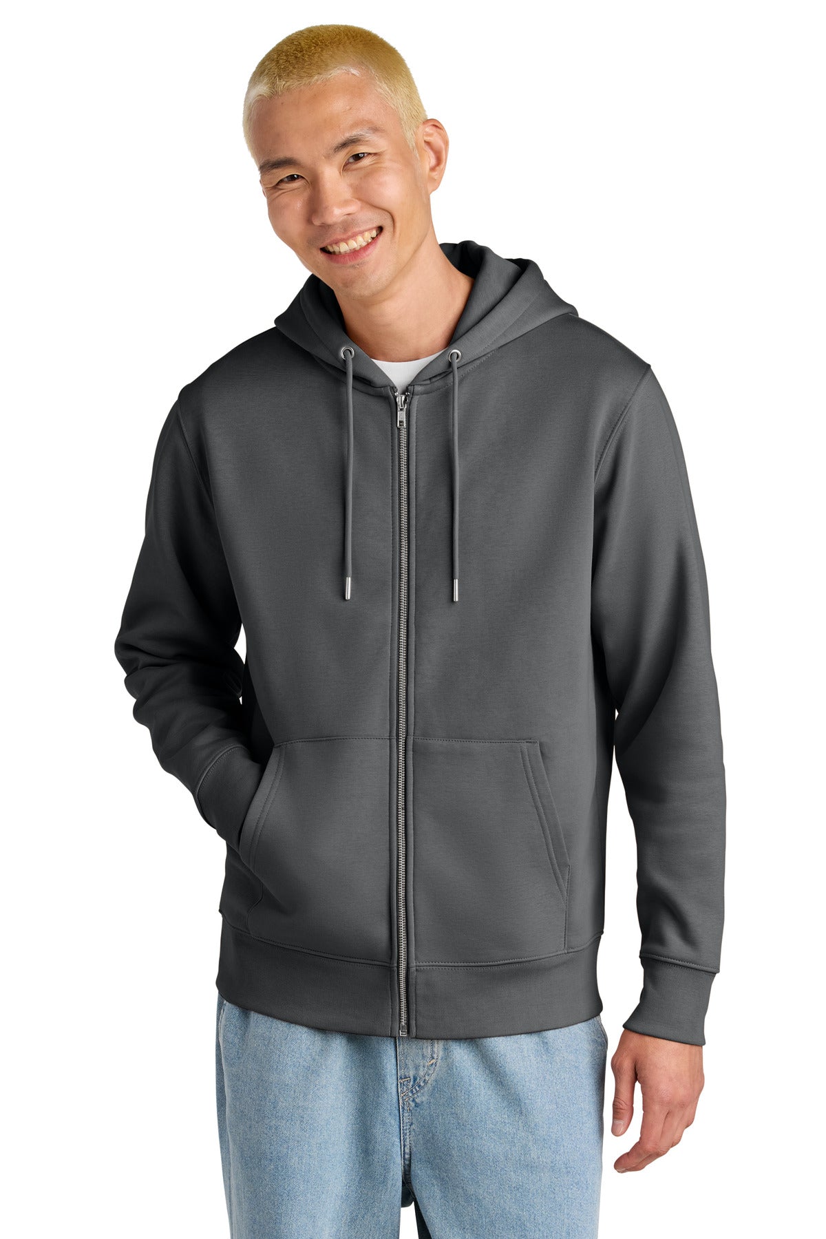 Custom logo Stanley/Stella® Unisex Cultivator 2.0 Full-Zip Hooded Sweatshirt SXU005 in Anthracite