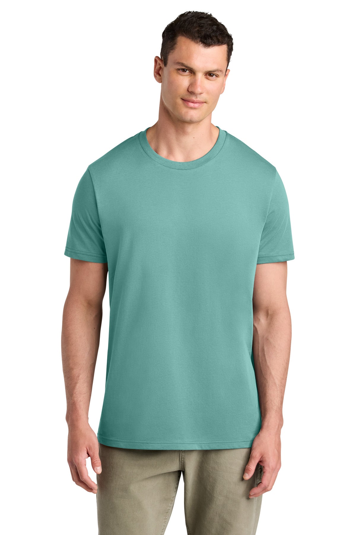 Custom logo Stanley/Stella® Unisex Crafter Tee SXU007 in Teal Monstera