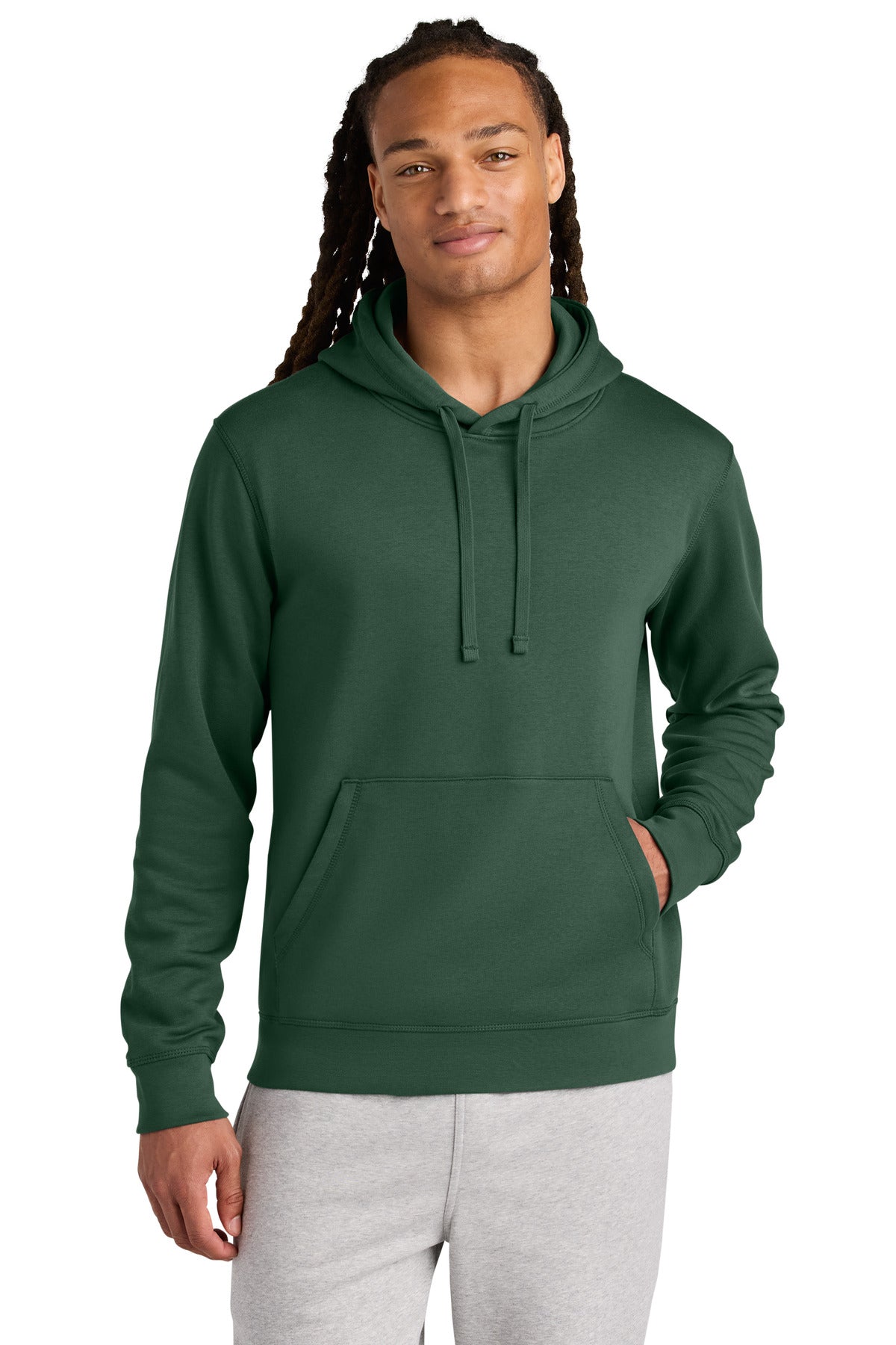 Custom logo Stanley/Stella® Unisex Drummer 2.0 Hooded Sweatshirt SXU009 in Bottle Green