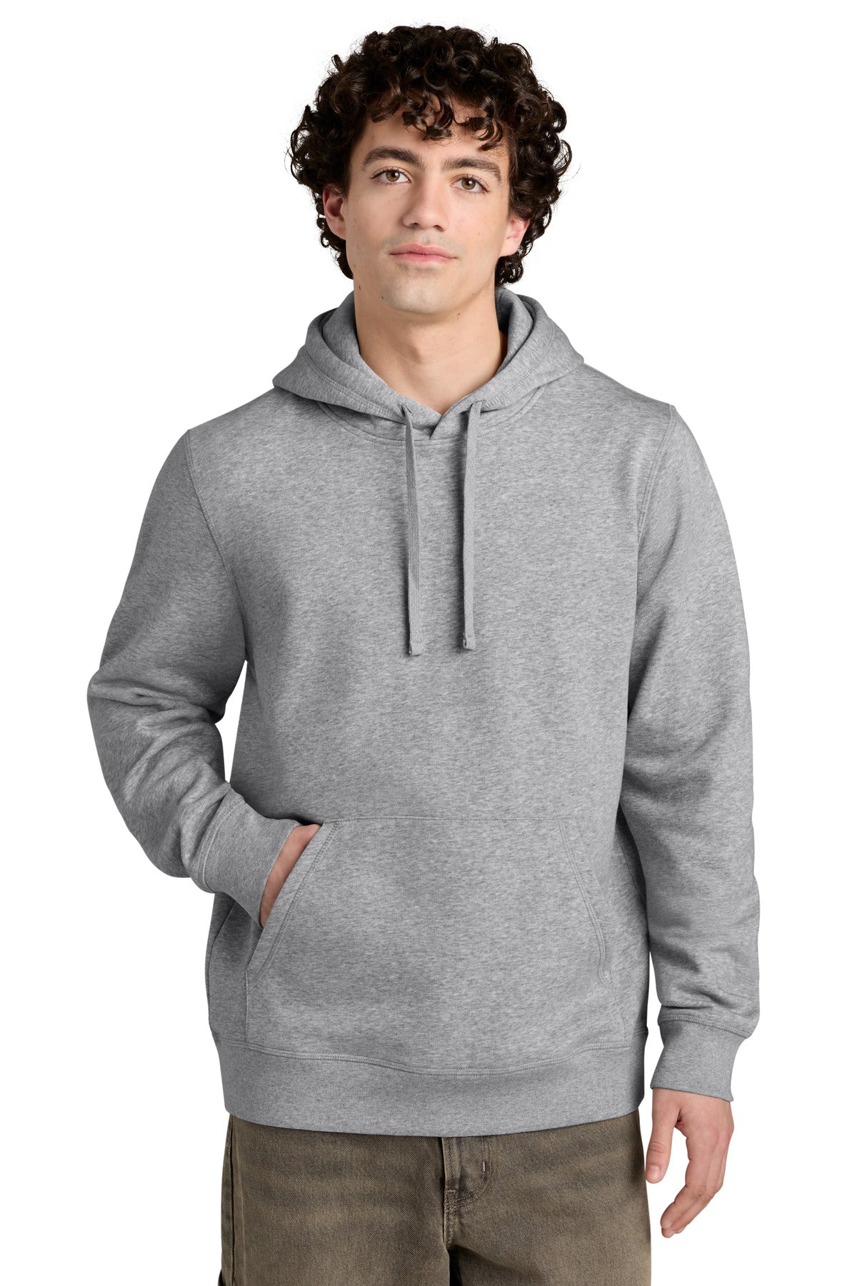 Custom logo Stanley/Stella® Unisex Drummer 2.0 Hooded Sweatshirt SXU009 in Heather Grey