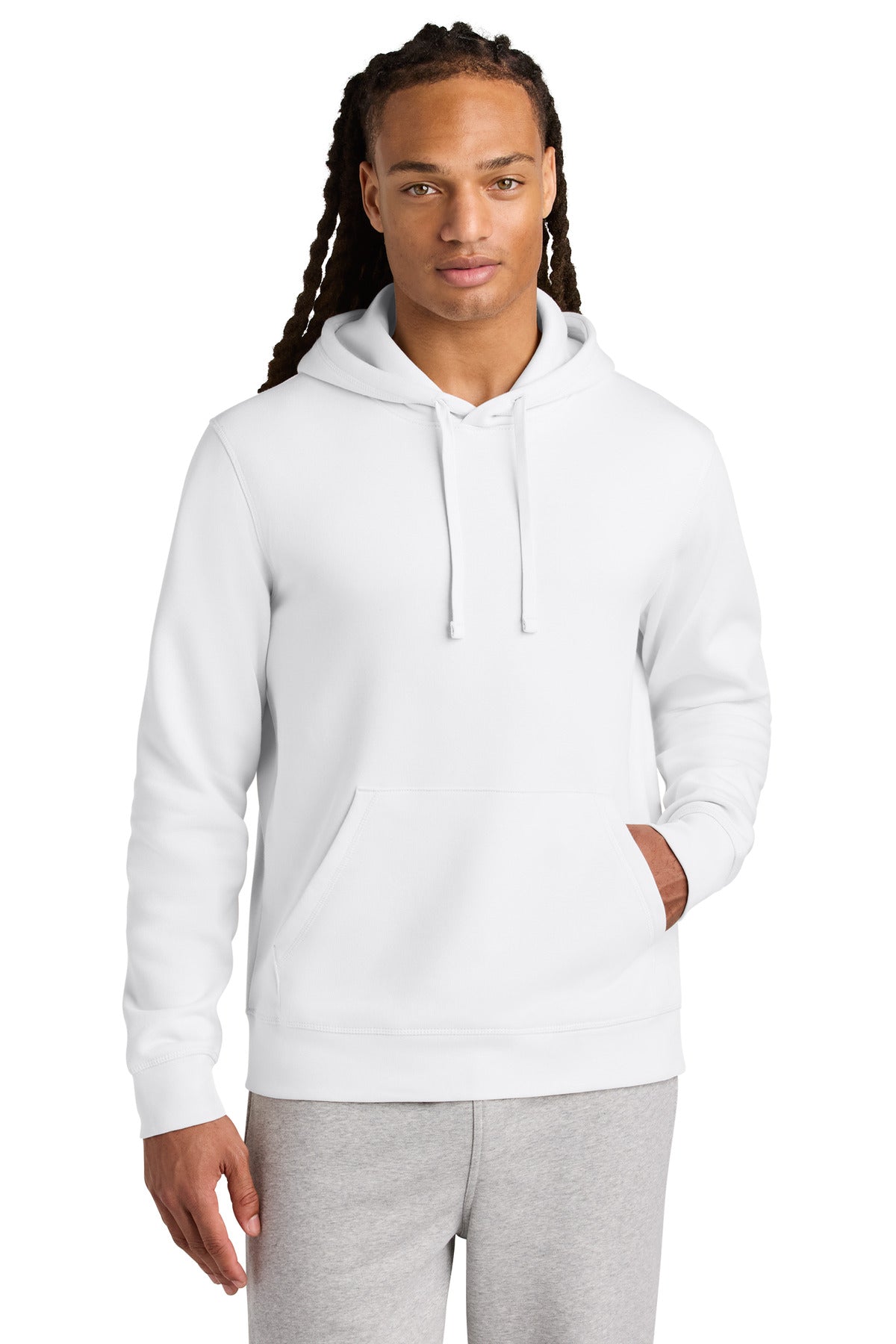 Custom logo Stanley/Stella® Unisex Drummer 2.0 Hooded Sweatshirt SXU009 in White